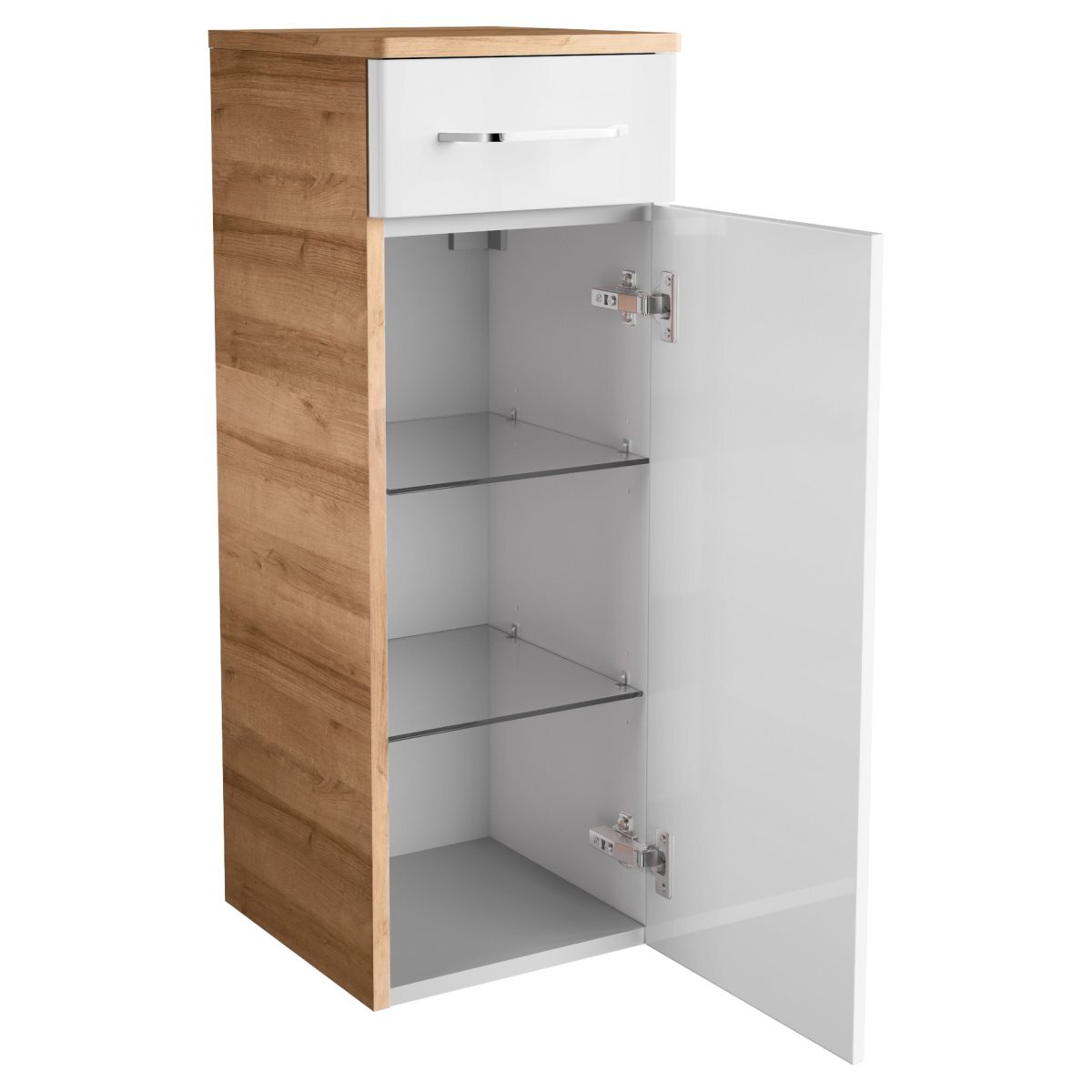 MILANO Midischrank 30,5x83x32cm, 1Tür 1Schub