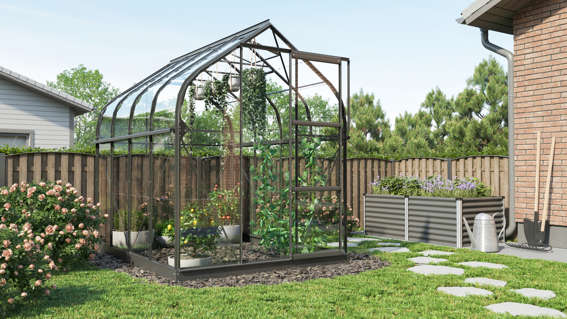 Gewächshaus Orion 5000, ESG 3mm