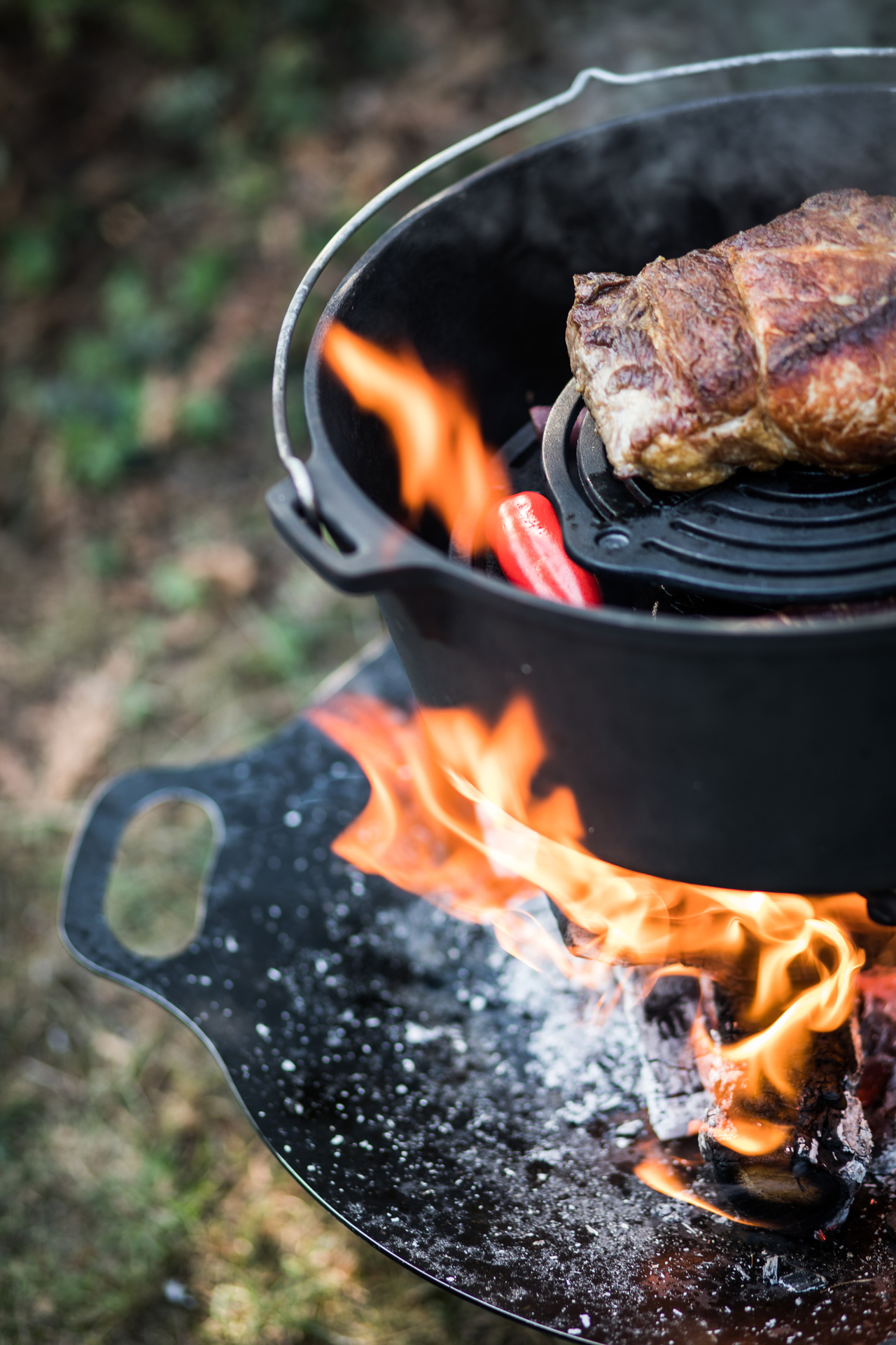 Feuertopf Dutch Oven mit Füßen ft12