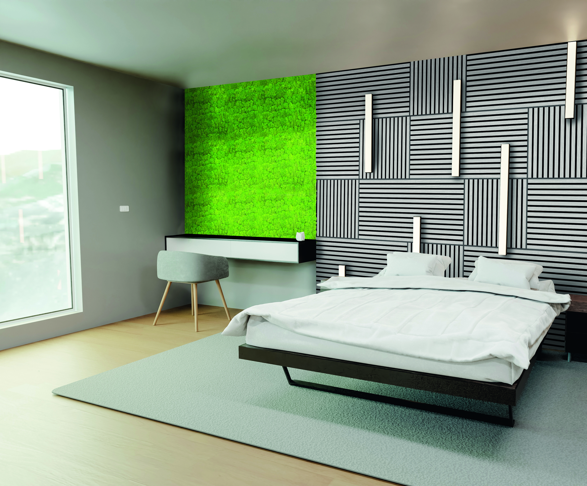 Wandpaneel Modular Wall Echtmoos