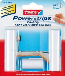 TESA SE TESA Powerstrips Kabel-Clip