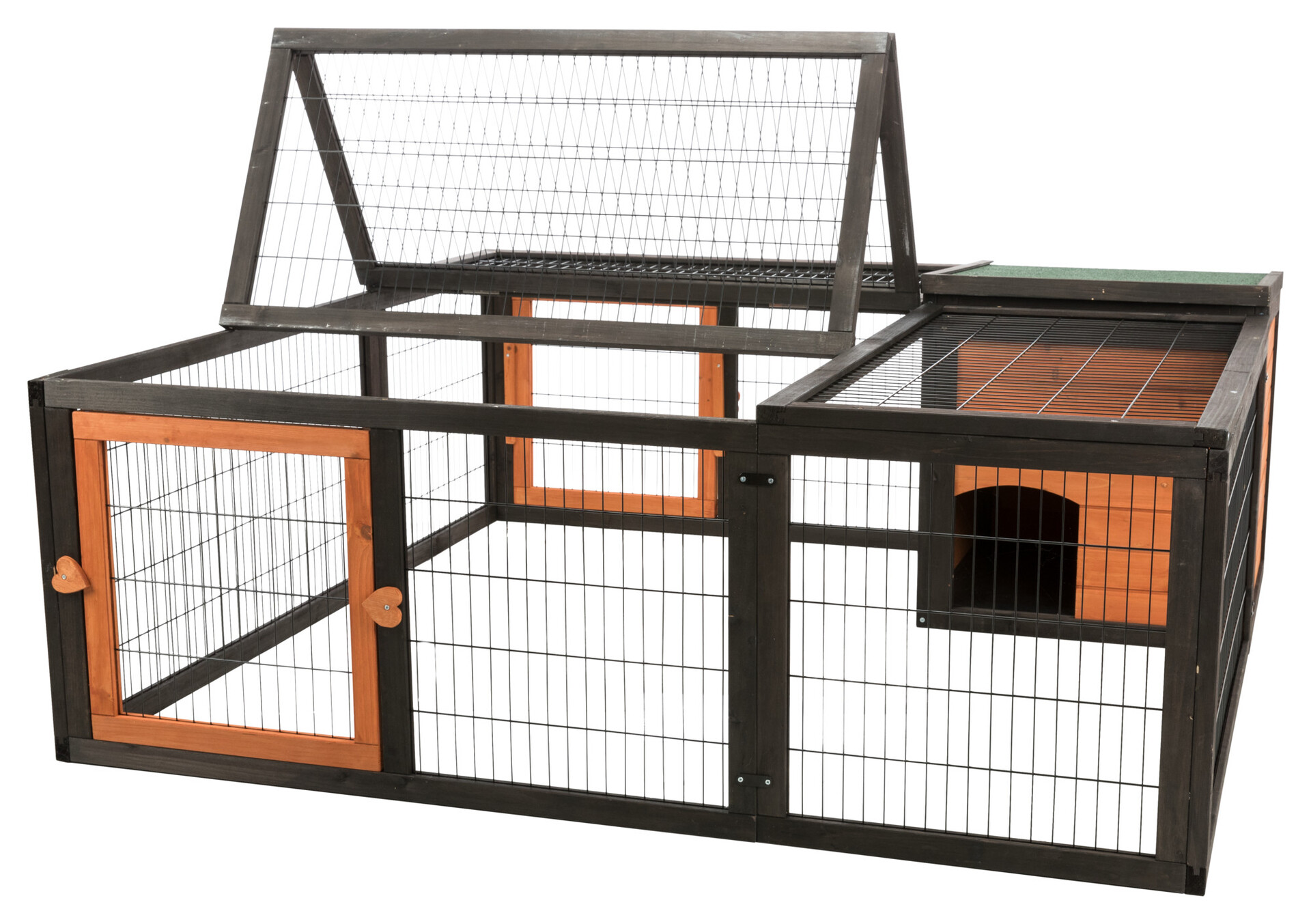 Freilaufgehege mit Abdeckung bei leitermann.de günstig kaufen Freilaufgehege mit Abdeckung