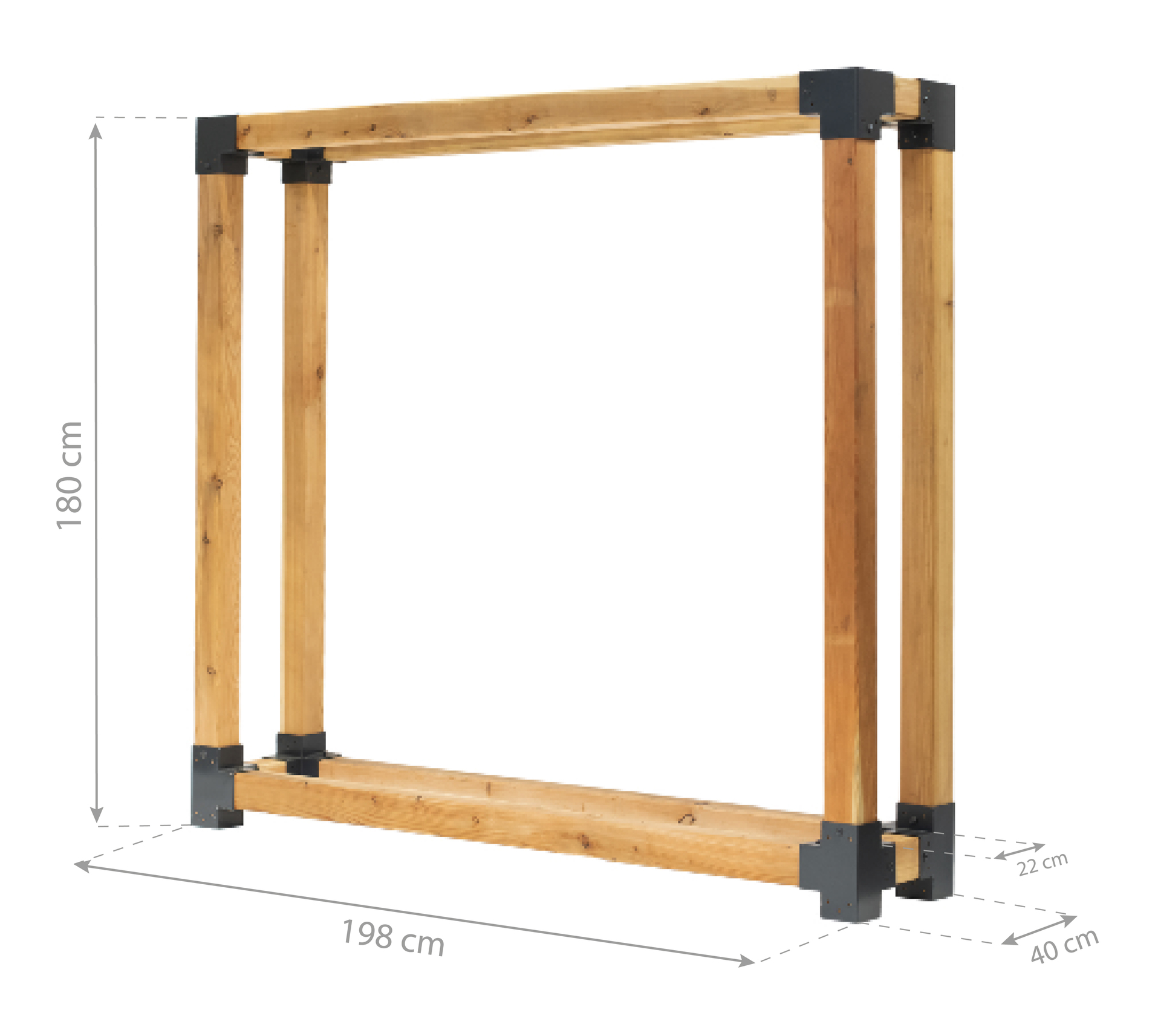 Kaminholzregal Michel bei leitermann.de günstig kaufen Kaminholzregal Michel