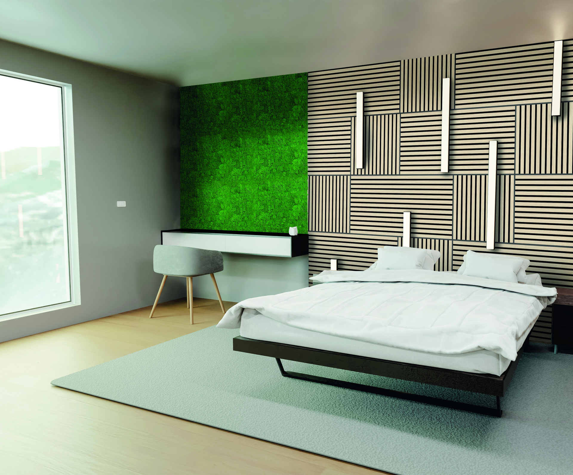 Wandpaneel Modular Wall Echtmoos