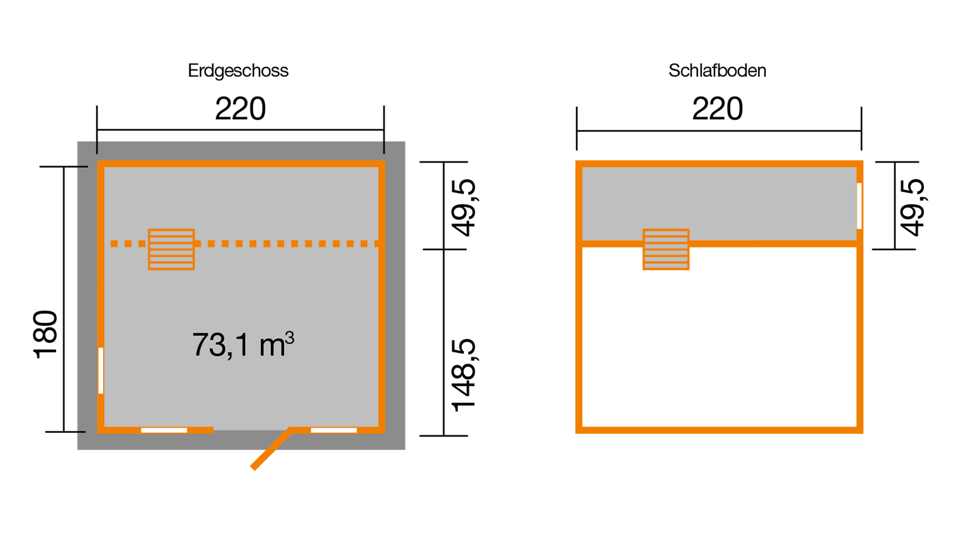 Kinderspielhaus LOKI, 15 mm, natur