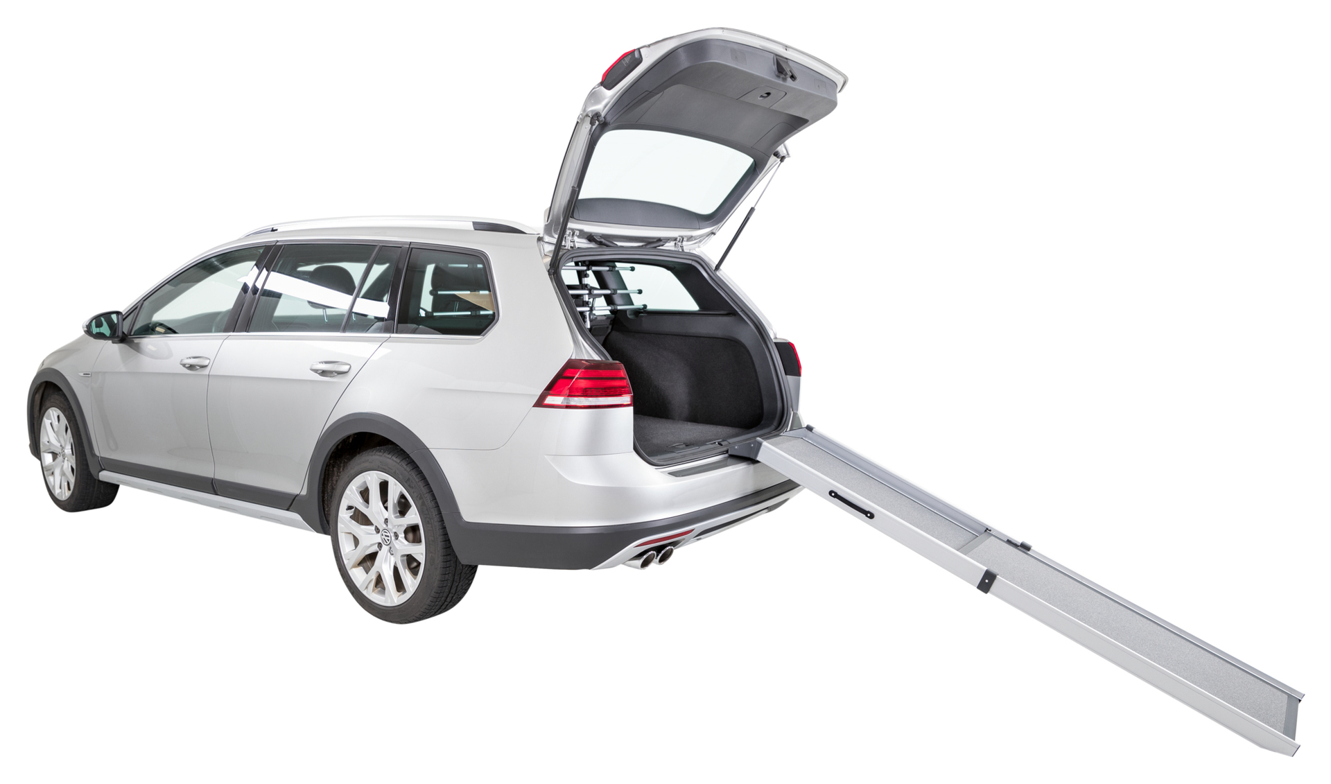 2-fach Teleskop-Rampe, Aluminium/Sandpapier bei leitermann.de günstig kaufen 2-fach Teleskop-Rampe, Aluminium/Sandpapier