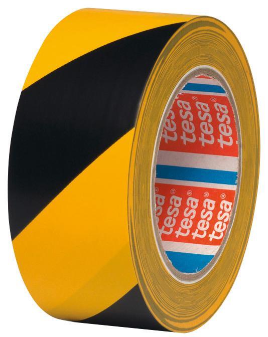 Tesa 4169 gelb/schwarz Warnband 33mx50mm