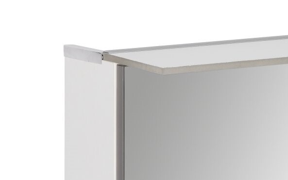 Fackelmann B.perfekt Spiegelschrank, Led-Box+Leuchte - Farbe: weiß | Größe:  80x69,5x23,5cm | Ausführung: 2 Türen - Leitermann | LEITERMANN