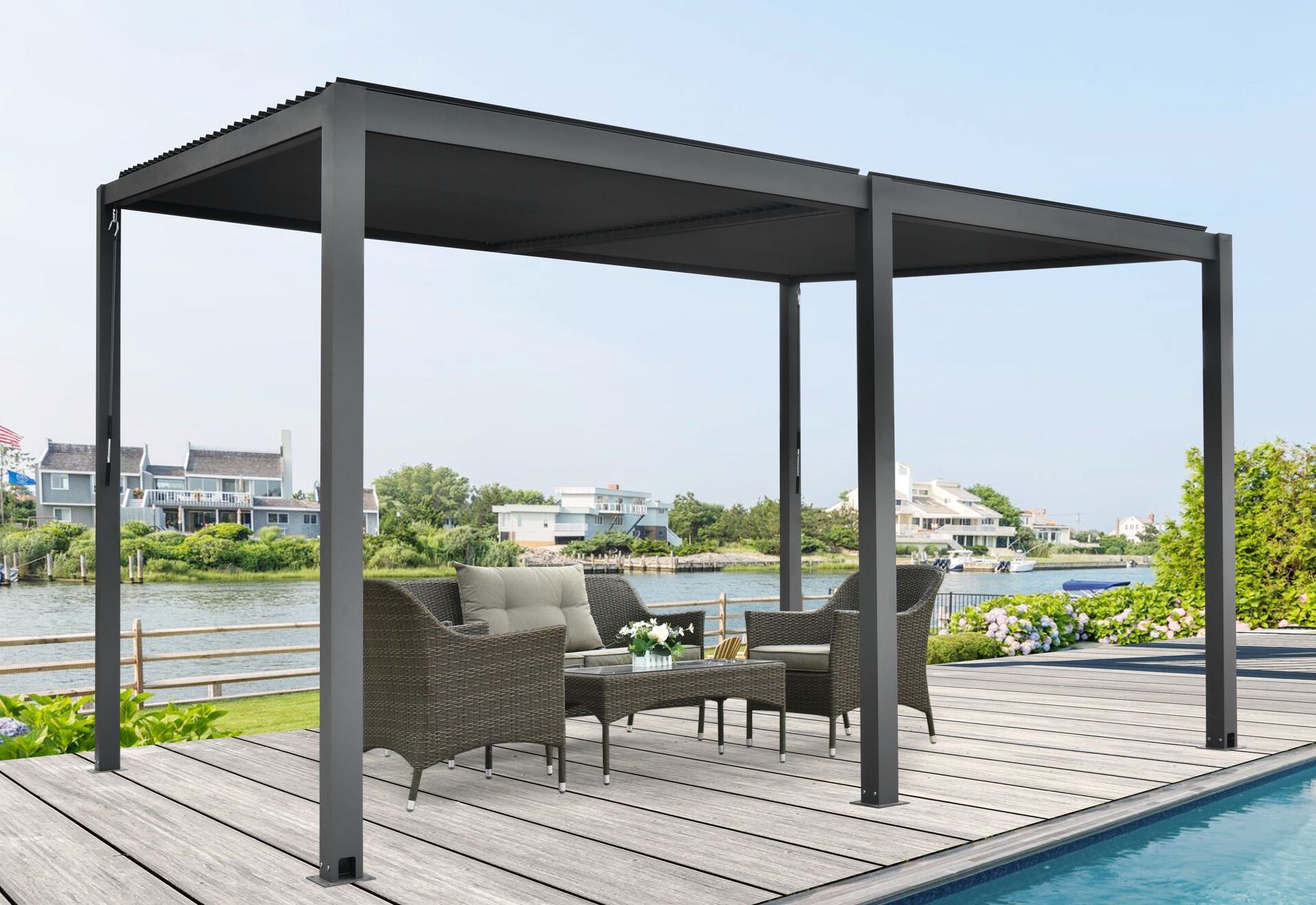 Pergola Lamellendach bei leitermann.de günstig kaufen Pergola Lamellendach