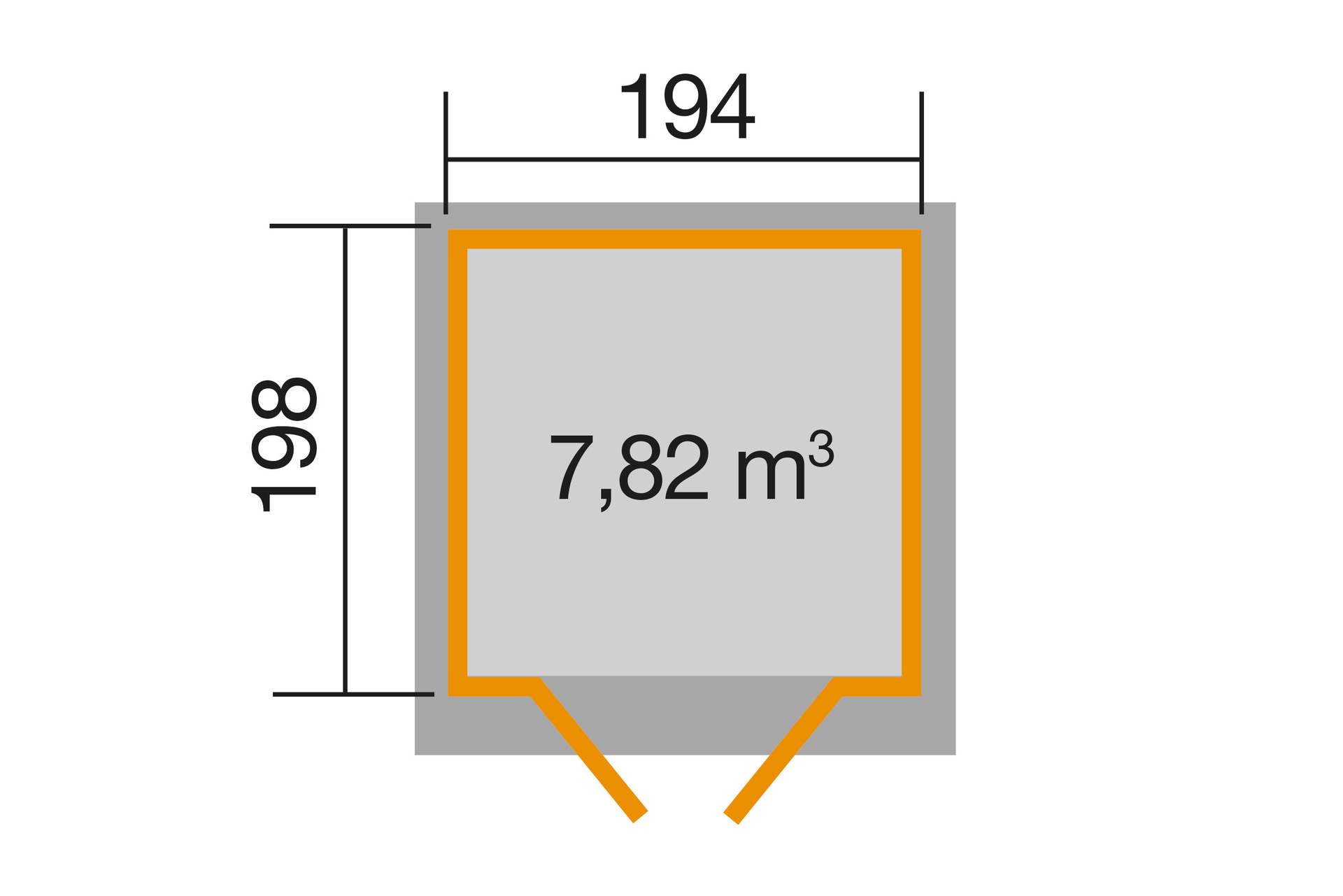 Gartenhaus 325 bei leitermann.de günstig kaufen Gartenhaus 325