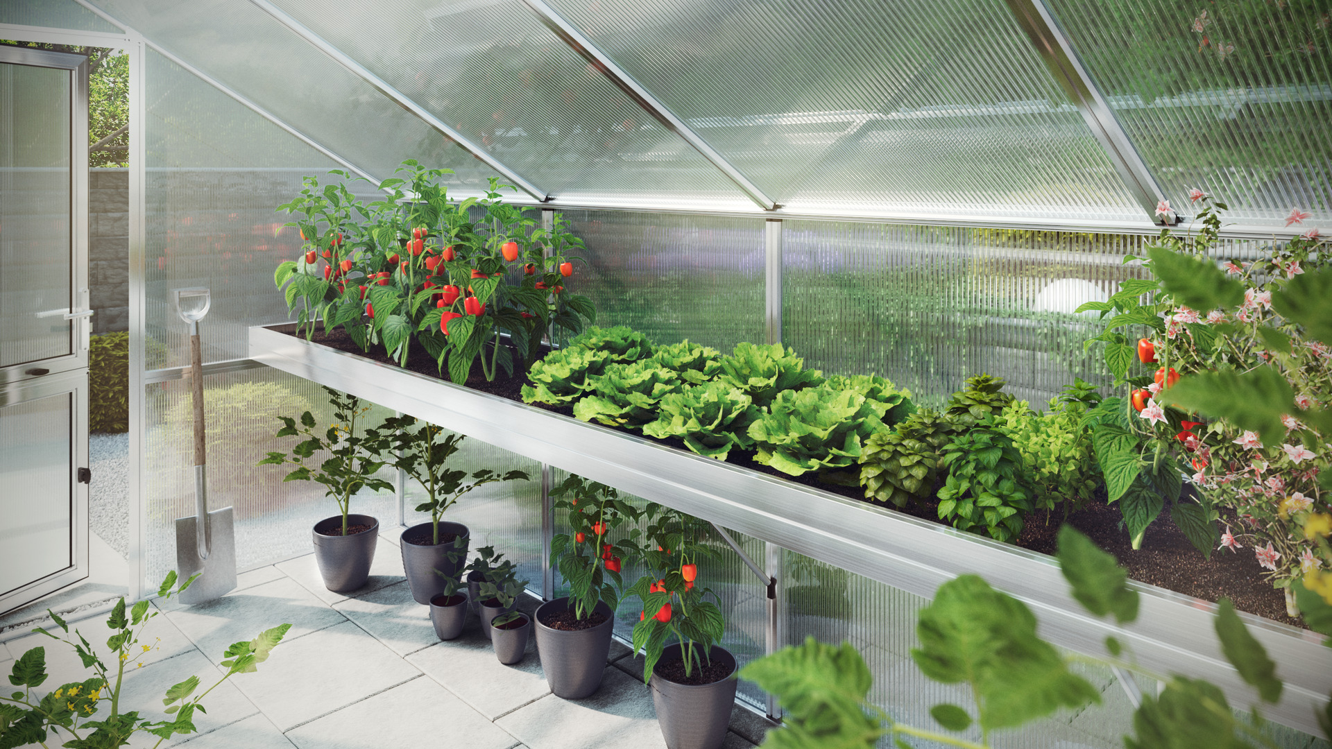 Pflanzwanne für Gewächshaus Santini bei leitermann.de günstig kaufen Pflanzwanne für Gewächshaus Santini