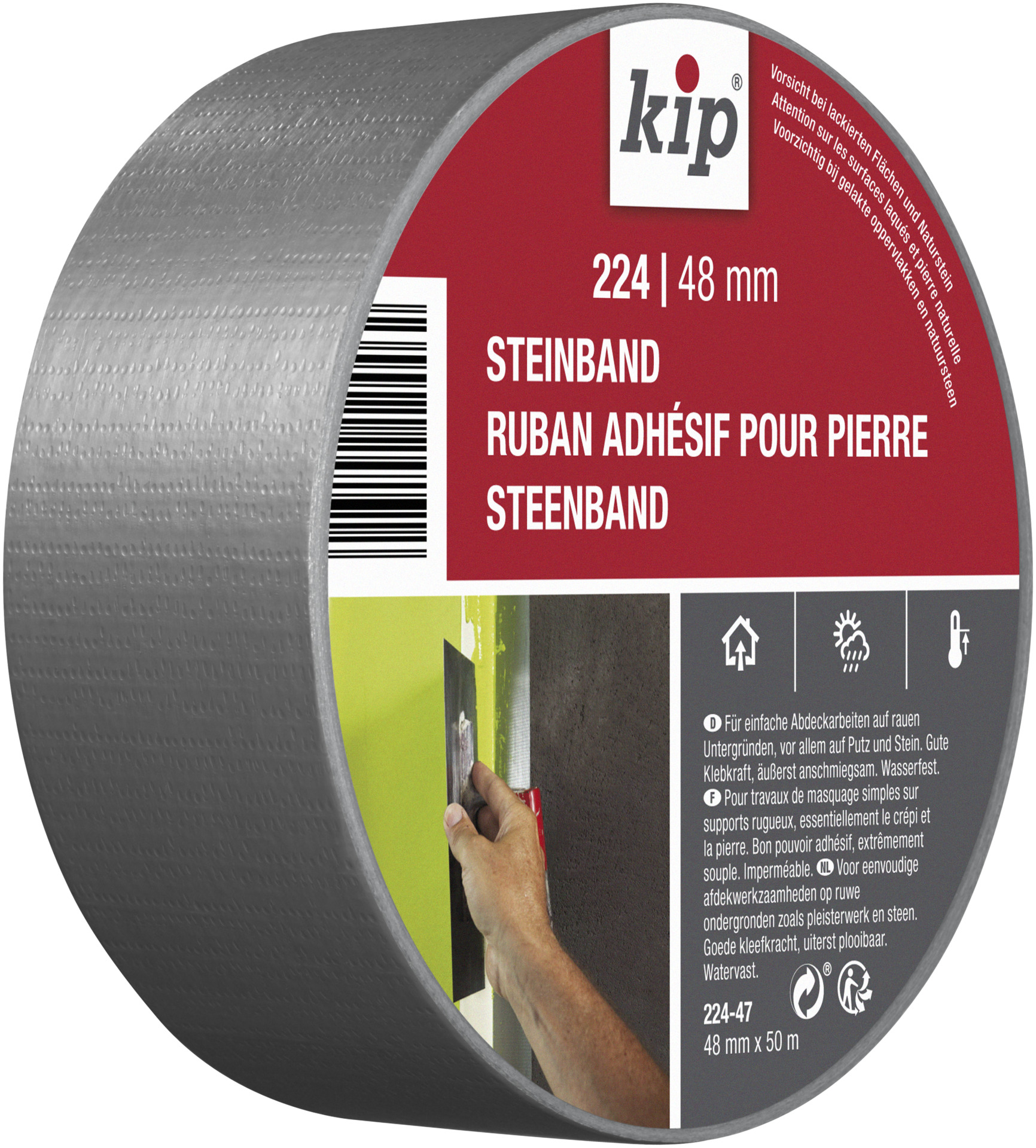 Kip Profi Steinband silber Standard