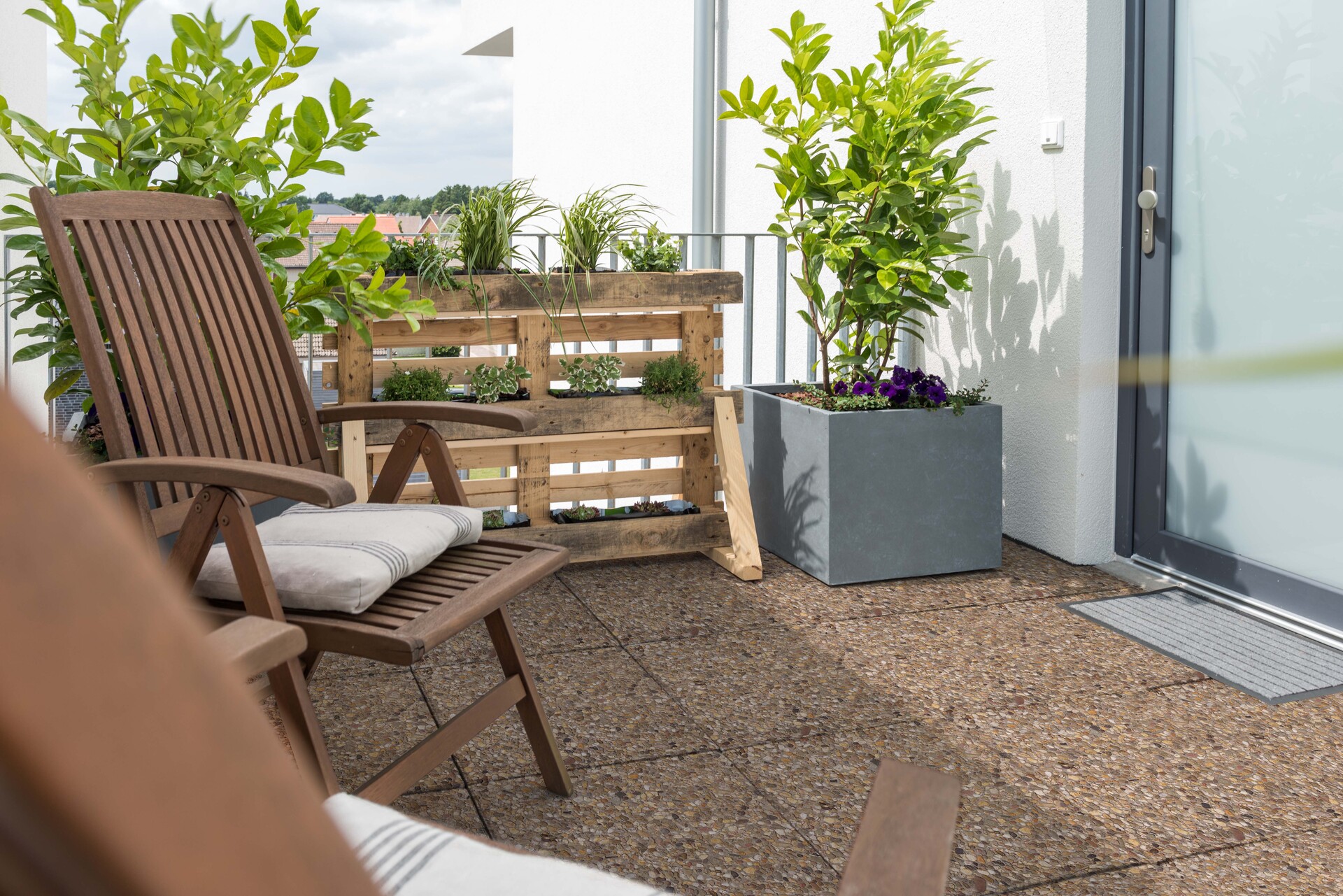 Waschbeton-Terrassenplatte