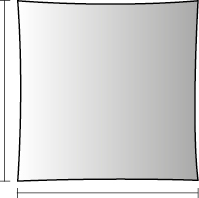 Sonnensegel Lanzarote, quadatisch, 360x360cm