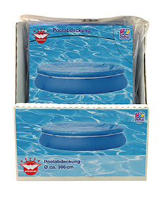 Poolabdeckung mit Gummizug, blau bei leitermann.de günstig kaufen Poolabdeckung mit Gummizug, blau