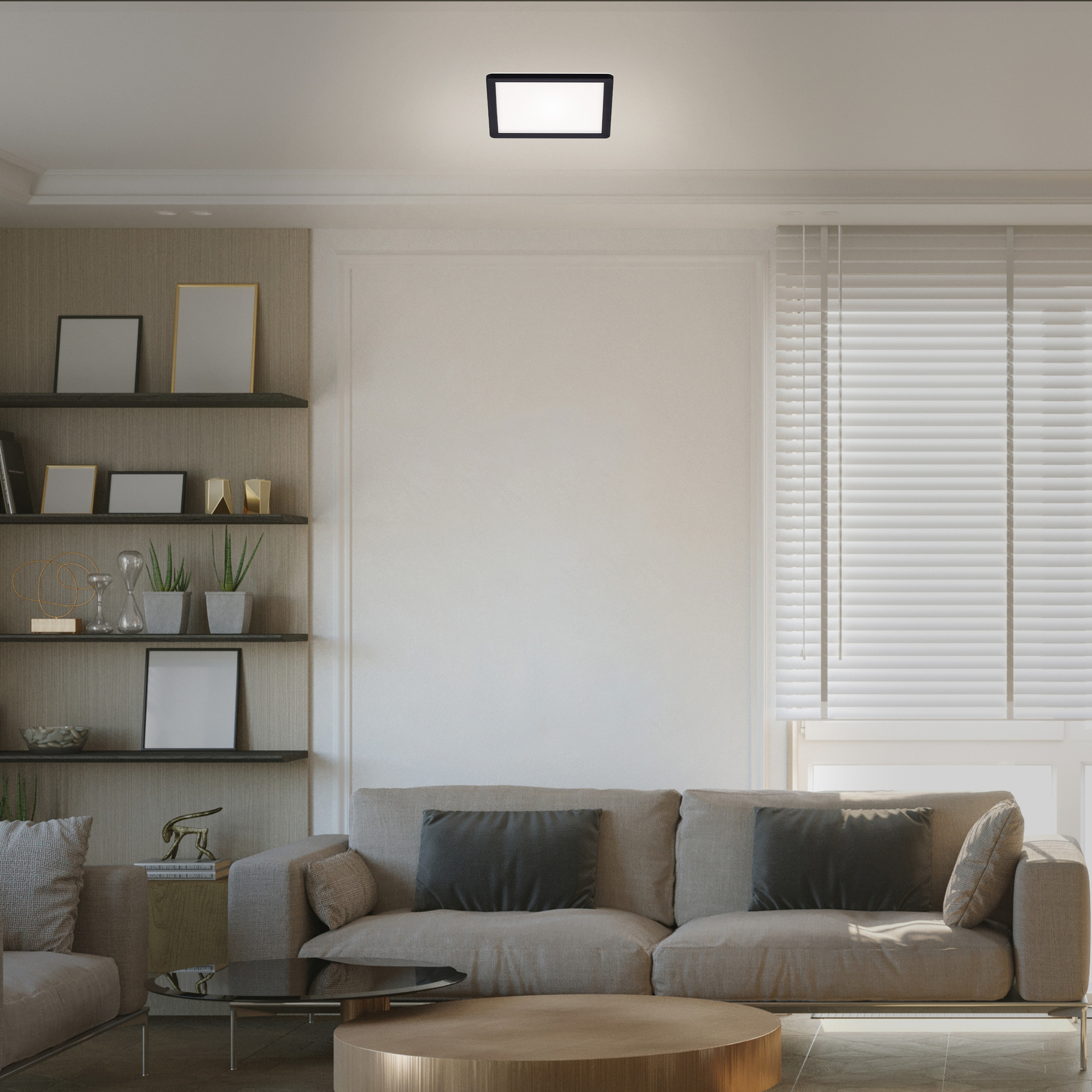 SLIM Ultraflaches LED Panel, schwarz bei leitermann.de günstig kaufen SLIM Ultraflaches LED Panel, schwarz