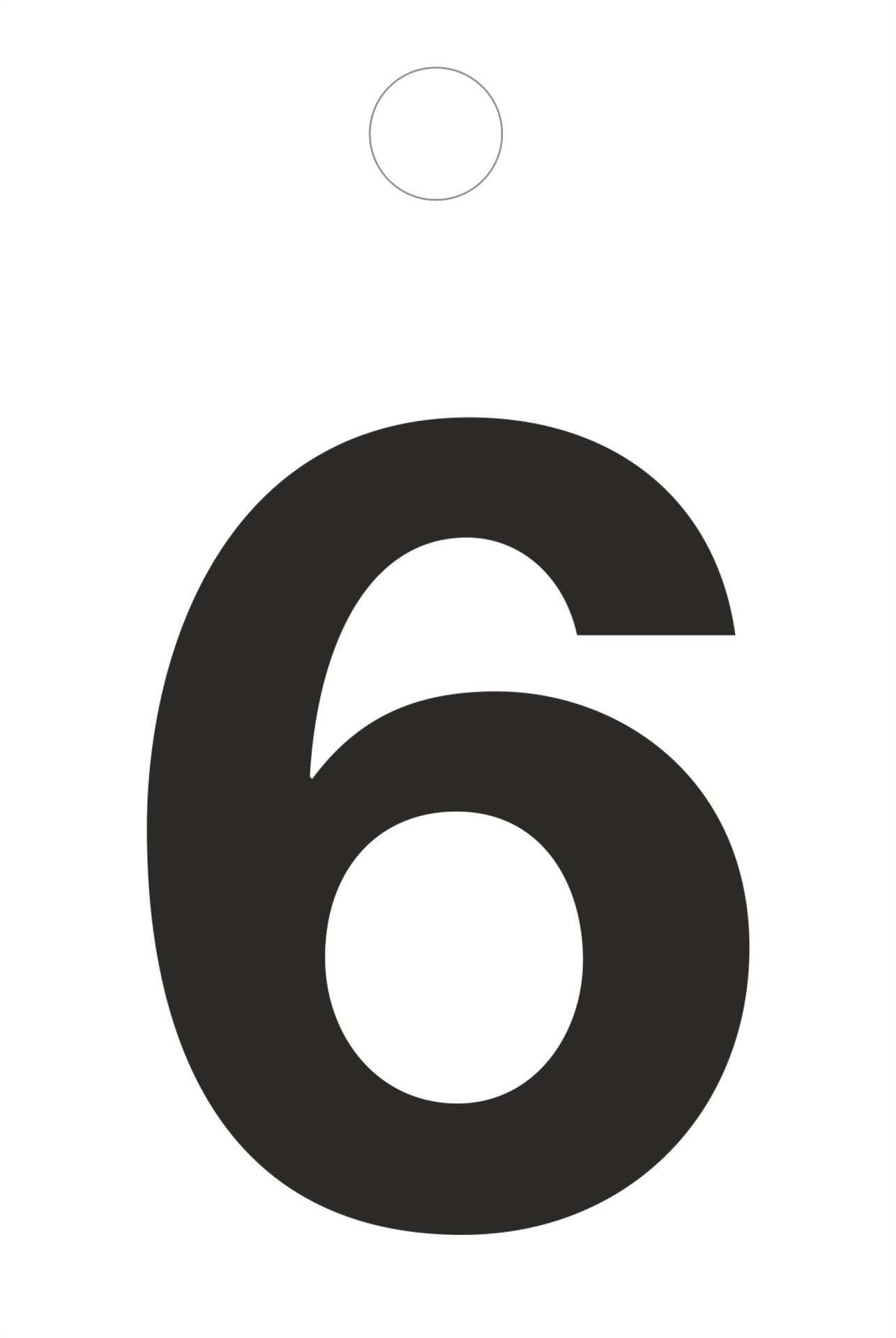 Klebeziffer 35mm schwarz