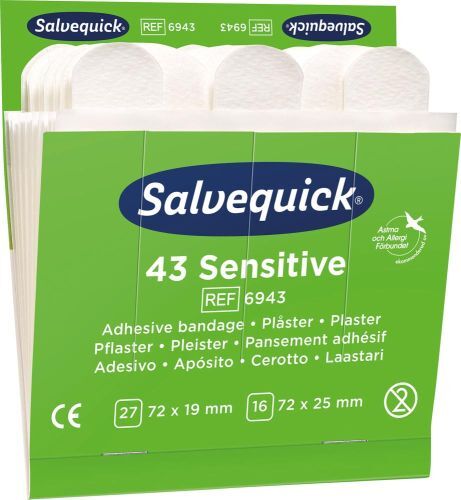 Salvequick Nachfüllpackungen Sensitiv-Polyurethan-Pflaster