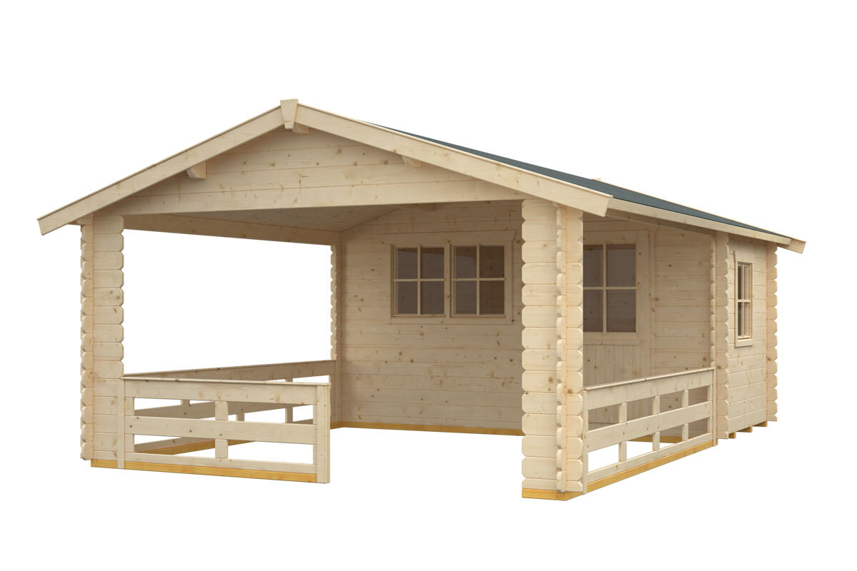 Gartenhaus Alicante mit Abstellraum natur