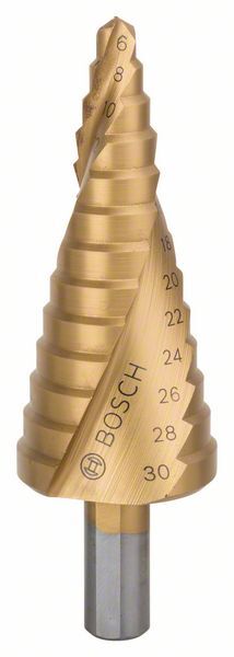 Stufenbohrer HSS-TiN, 6 - 30 mm, 10 mm,
