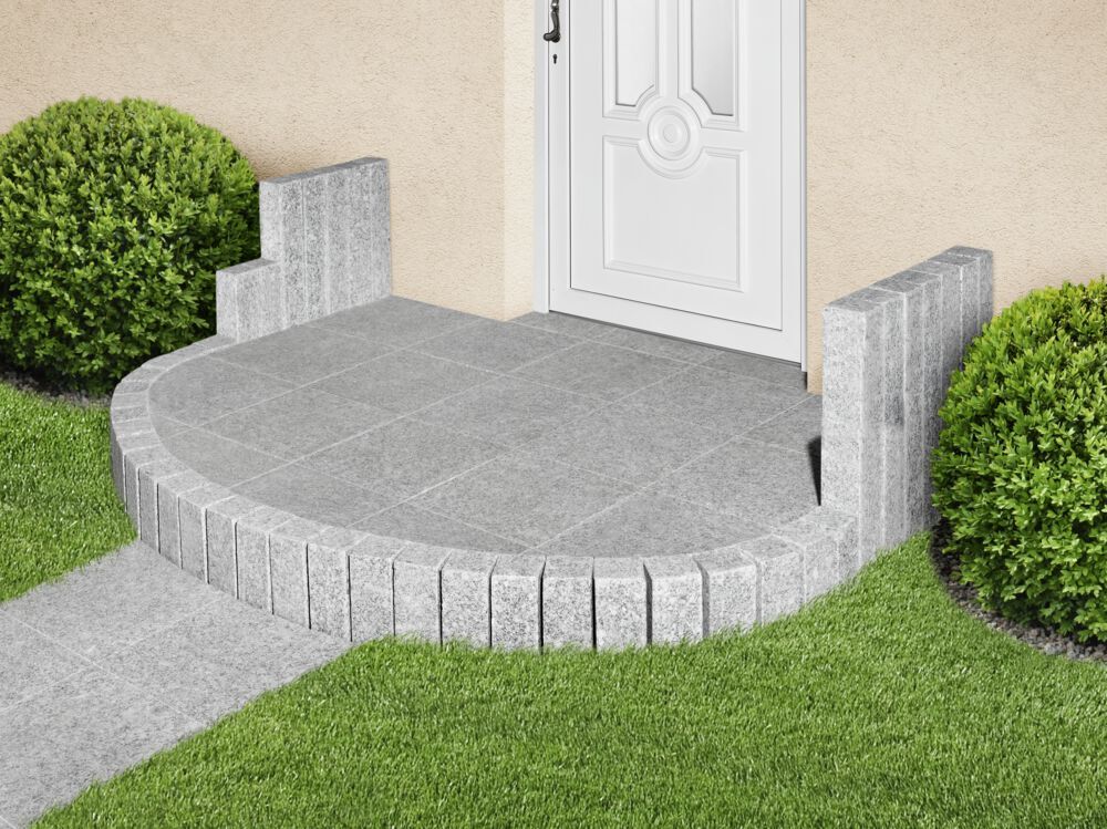 Granitpalisade, hellgrau