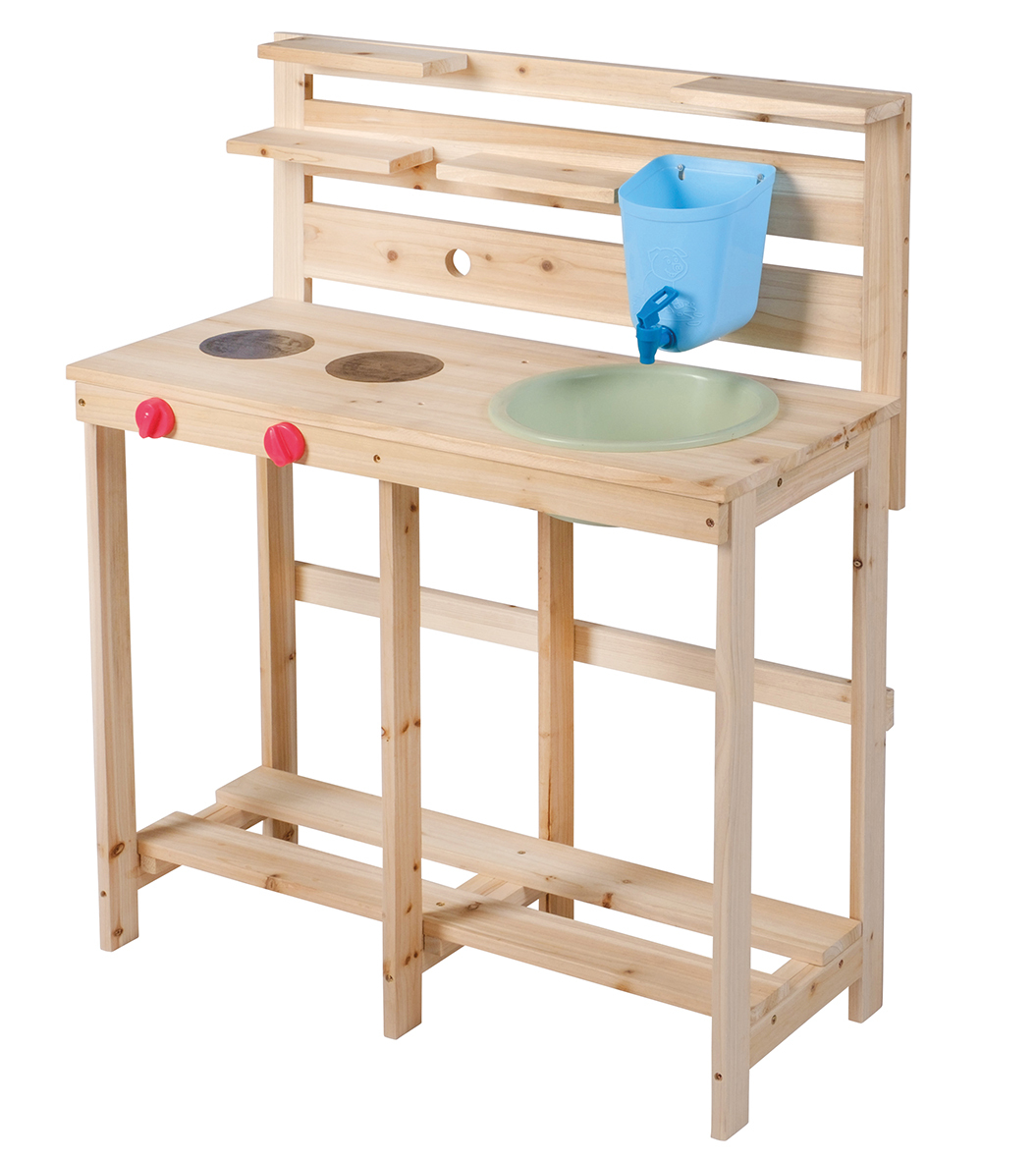 Matschküche aus Holz, FSC, 72x32x90cm