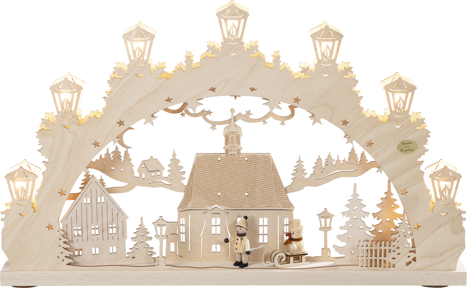 3D-Lichterbogen ''Kind mit Schlitten'' bei leitermann.de günstig kaufen 3D-Lichterbogen ''Kind mit Schlitten''