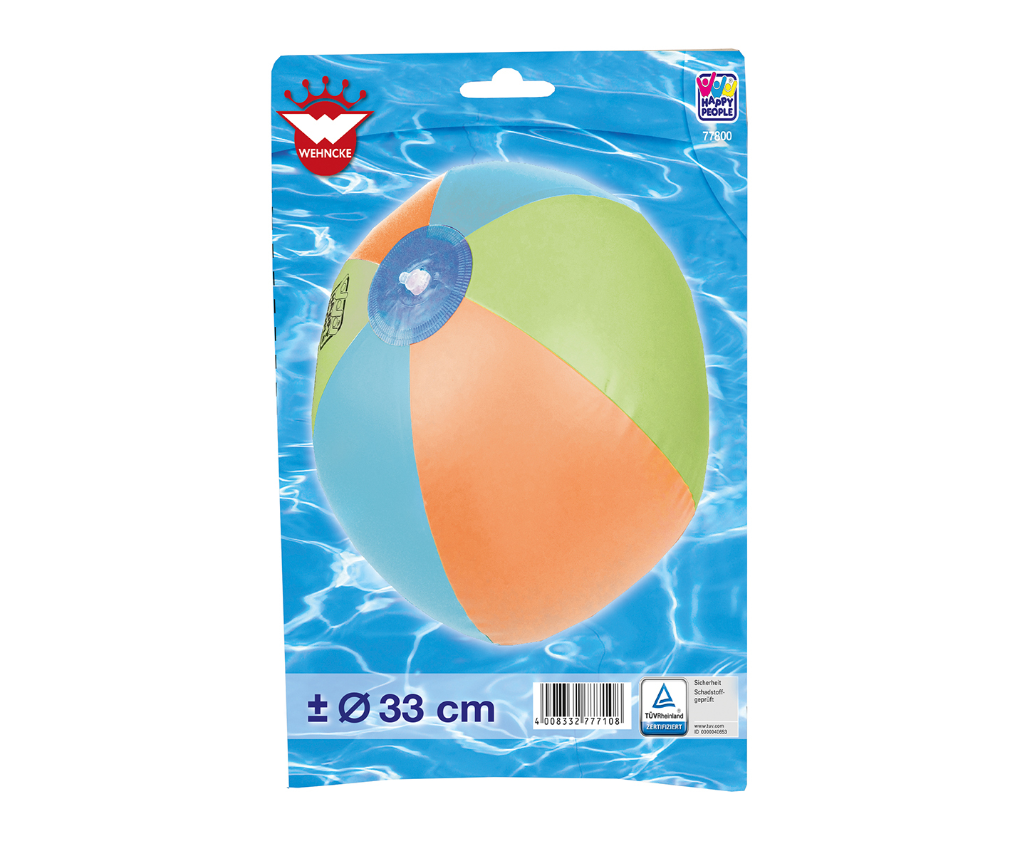 Wasserball bunt Ø33cm