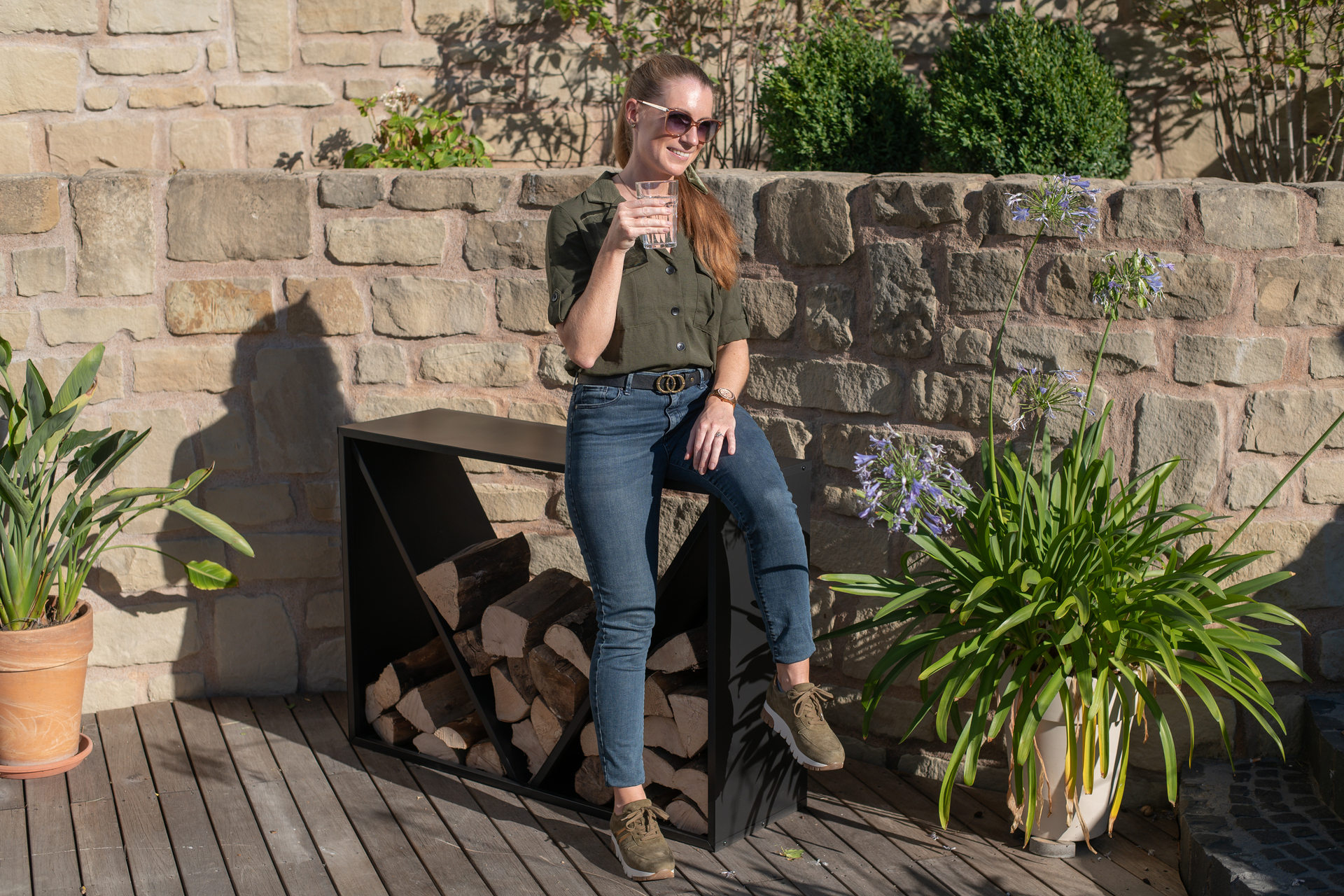 Kaminholzregal bei leitermann.de günstig kaufen Kaminholzregal