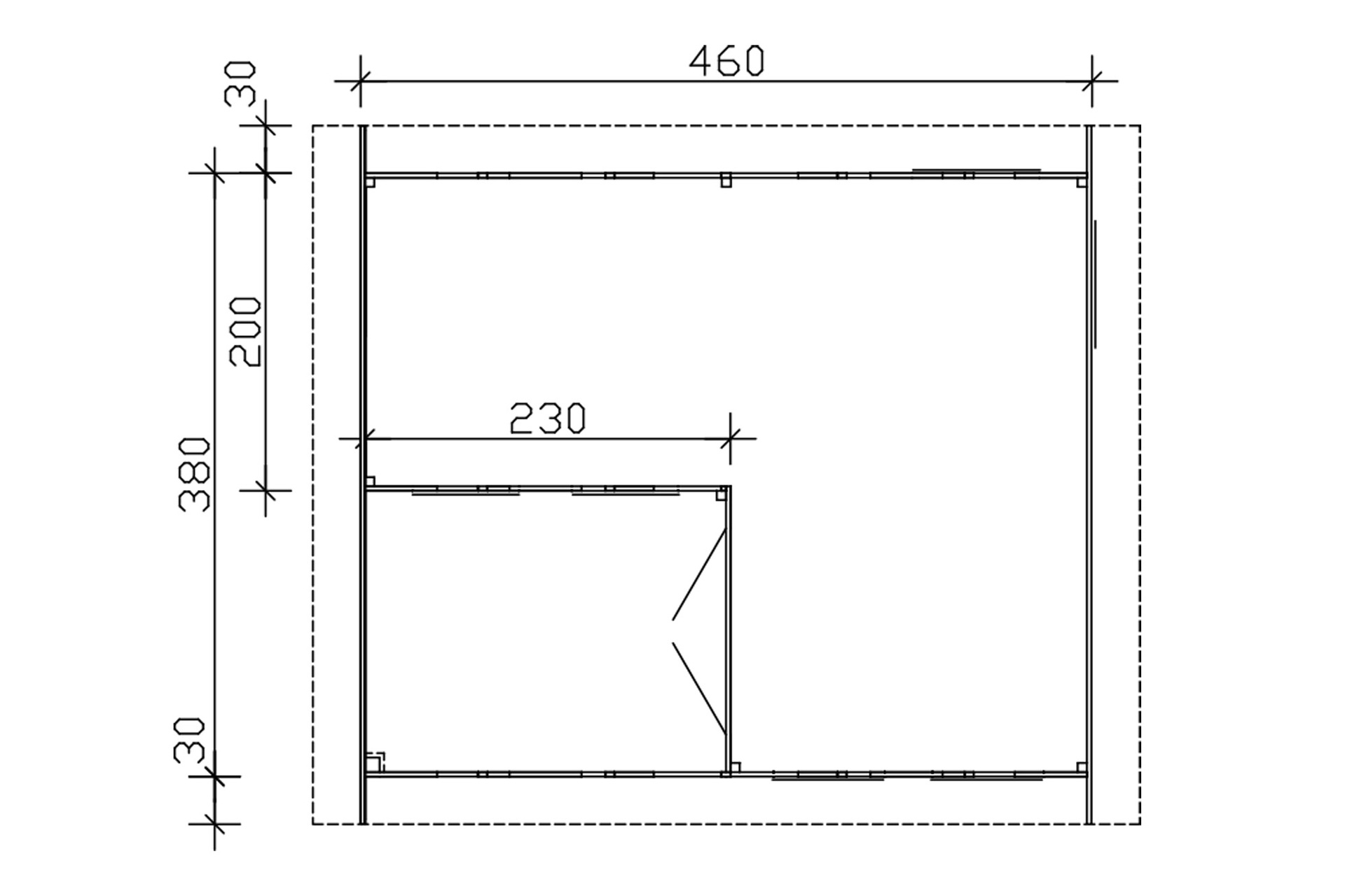 Gartenhaus Utrecht, 460 x 380cm bei leitermann.de günstig kaufen Gartenhaus Utrecht, 460 x 380cm