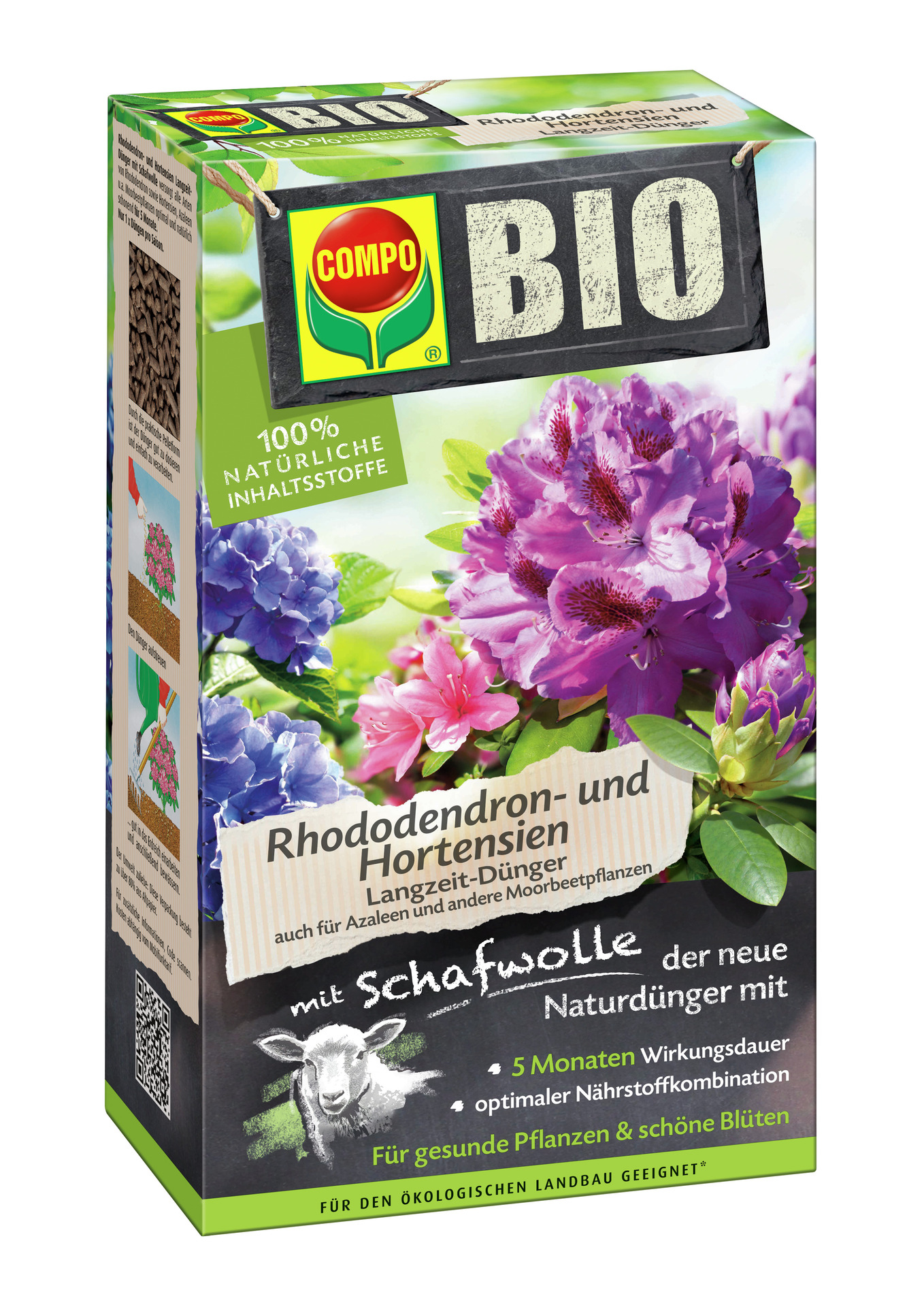 BIO Rhododendron- und Hortensien Langzeit-Dünger mit Schafwolle