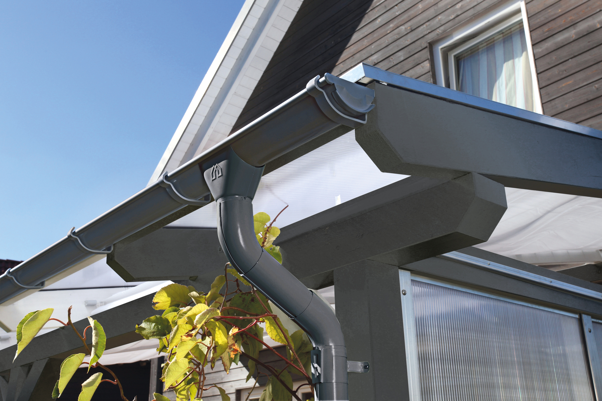 Regenrinnen-Set, Stahl, verzinkt bei leitermann.de günstig kaufen Regenrinnen-Set, Stahl, verzinkt