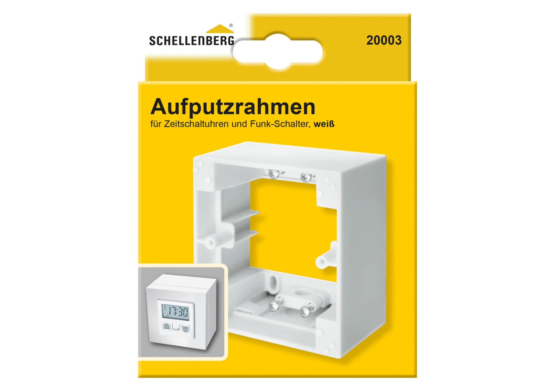 Aufputzrahmen, eckig, weiß bei leitermann.de günstig kaufen Aufputzrahmen, eckig, weiß