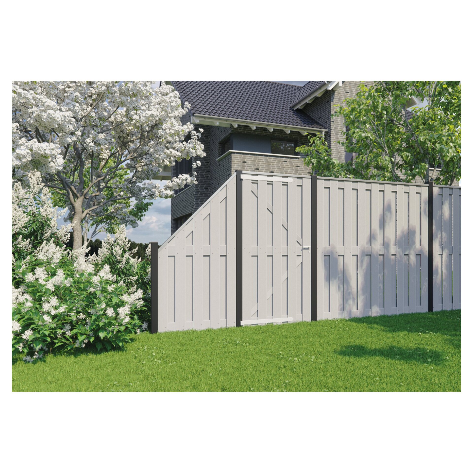 SHANGHAI-Serie WPC-Bretterzaun bei leitermann.de günstig kaufen SHANGHAI-Serie WPC-Bretterzaun