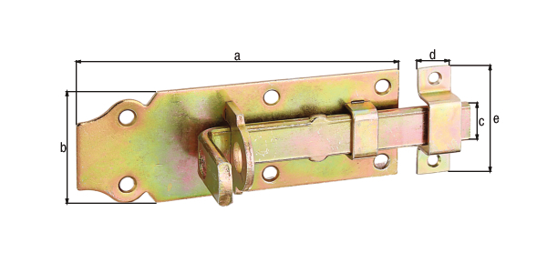 Schlossriegel m.flachem Griff gerade m.Schlaufe bei leitermann.de günstig kaufen Schlossriegel m.flachem Griff gerade m.Schlaufe