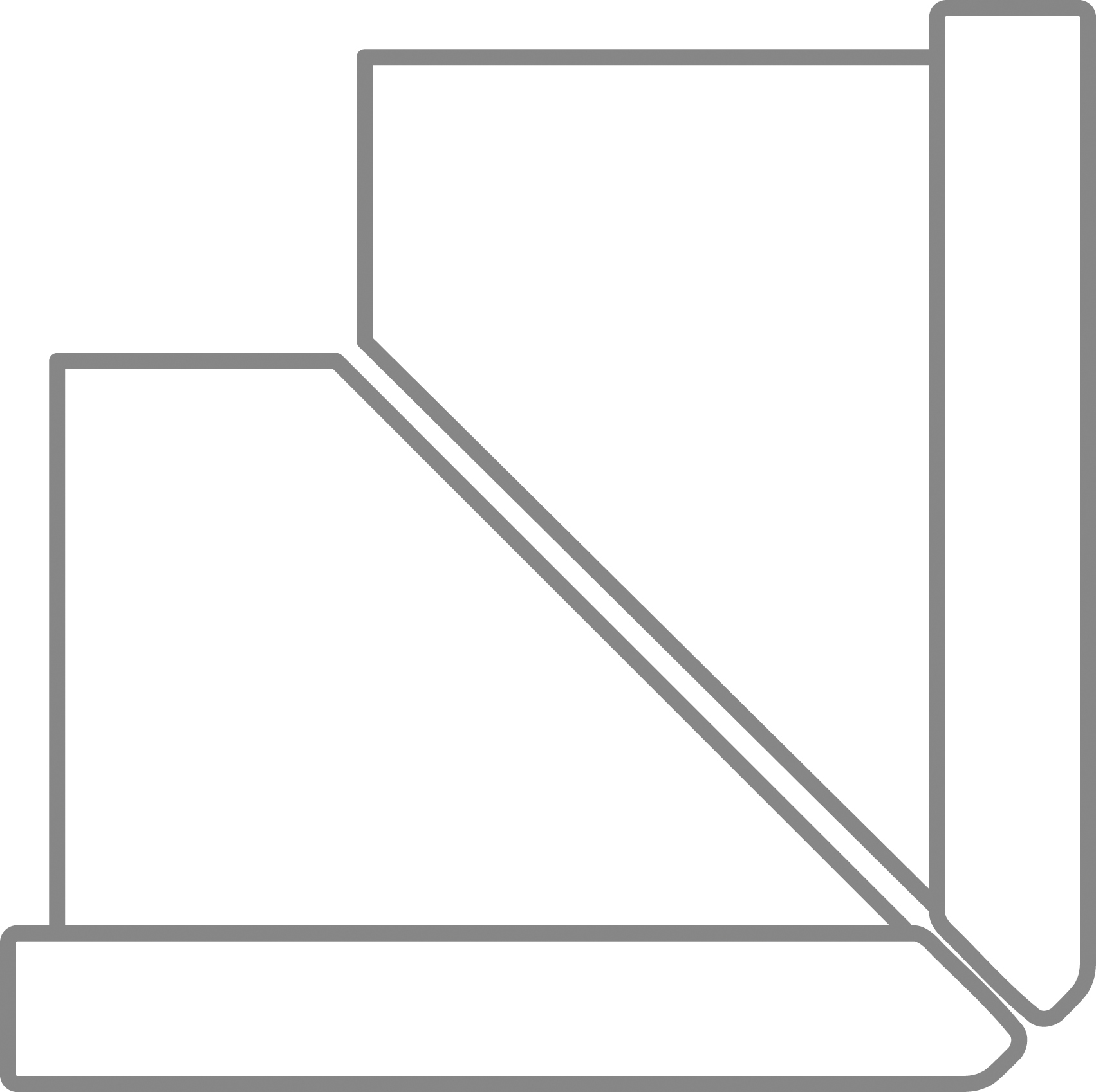 L-Stein-Ecke bewehrt, 90ø, Zweiteilig