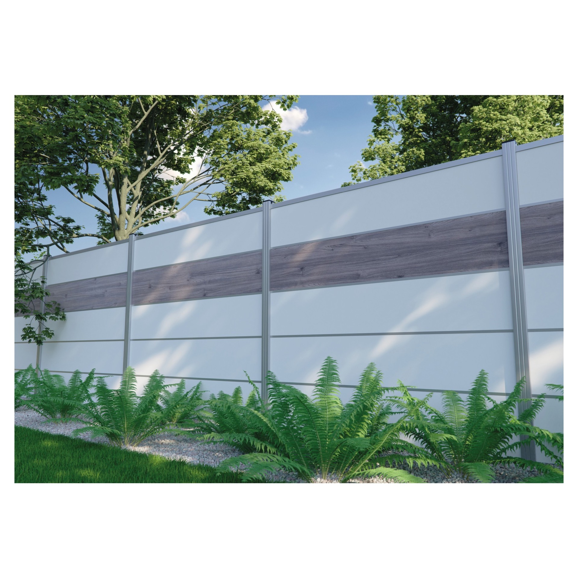 FARÖ-Serie HPL-Steckzaunsystem Zaunlamelle 6x329x1792 mm