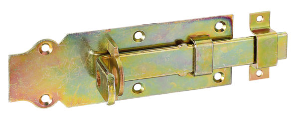 Schlossriegel m.flachem Griff gerade m.Schlaufe