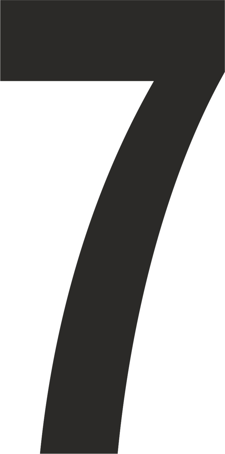 Klebeziffer 100mm bei leitermann.de günstig kaufen Klebeziffer 100mm