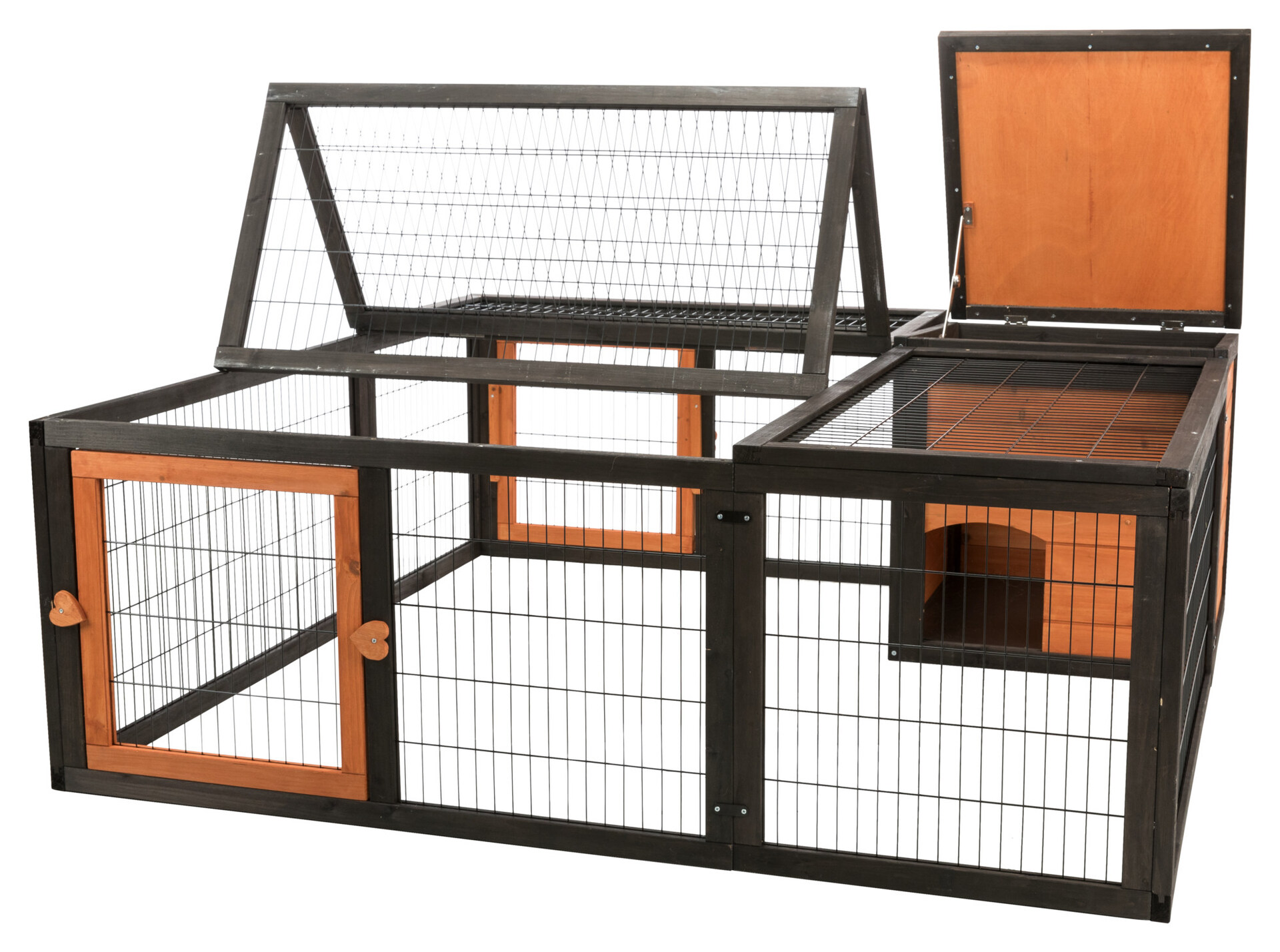 Freilaufgehege mit Abdeckung bei leitermann.de günstig kaufen Freilaufgehege mit Abdeckung