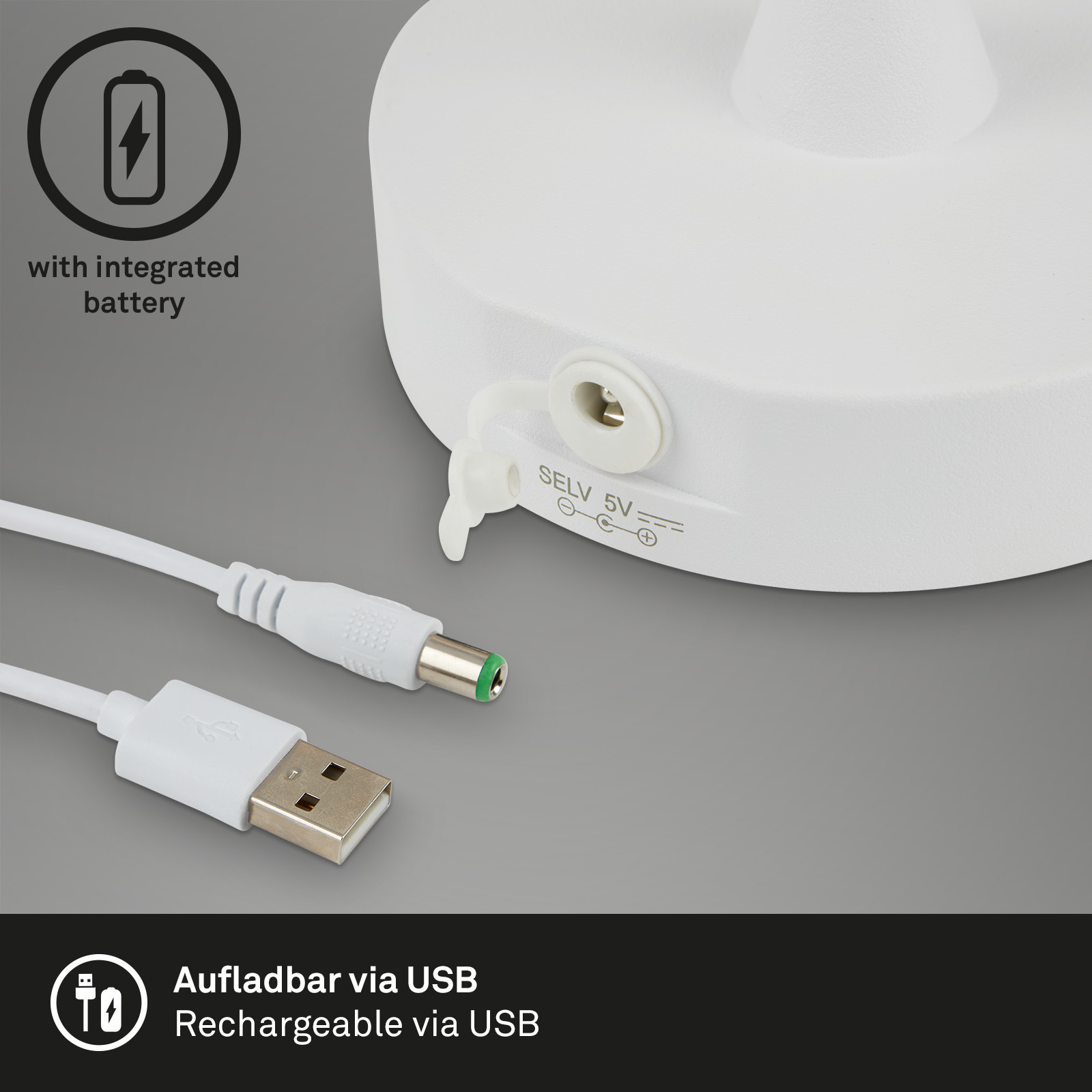 Plug&Play LED Tischleuchte Outdoor