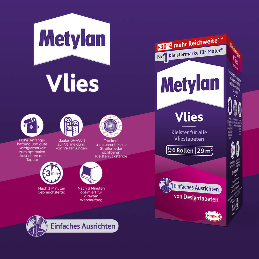 Vlies Tapetenkleister, transparent, 180g bei leitermann.de günstig kaufen Vlies Tapetenkleister, transparent, 180g