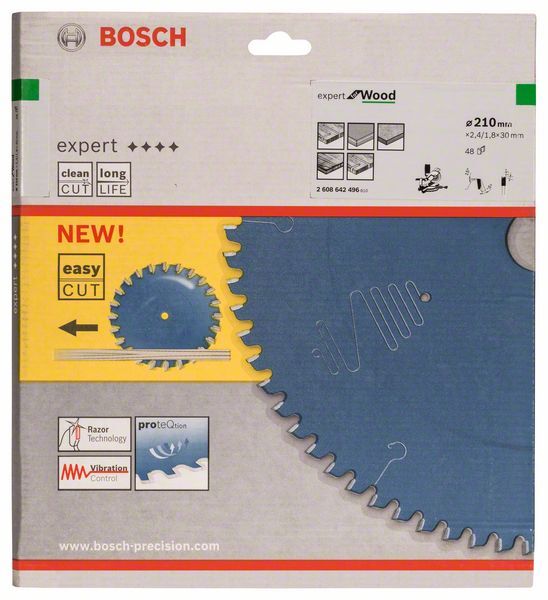 Bosch Kreissägeblatt Expert für Holz - Durchmesser: 240mm | Bohrung: 30mm -  Leitermann | LEITERMANN