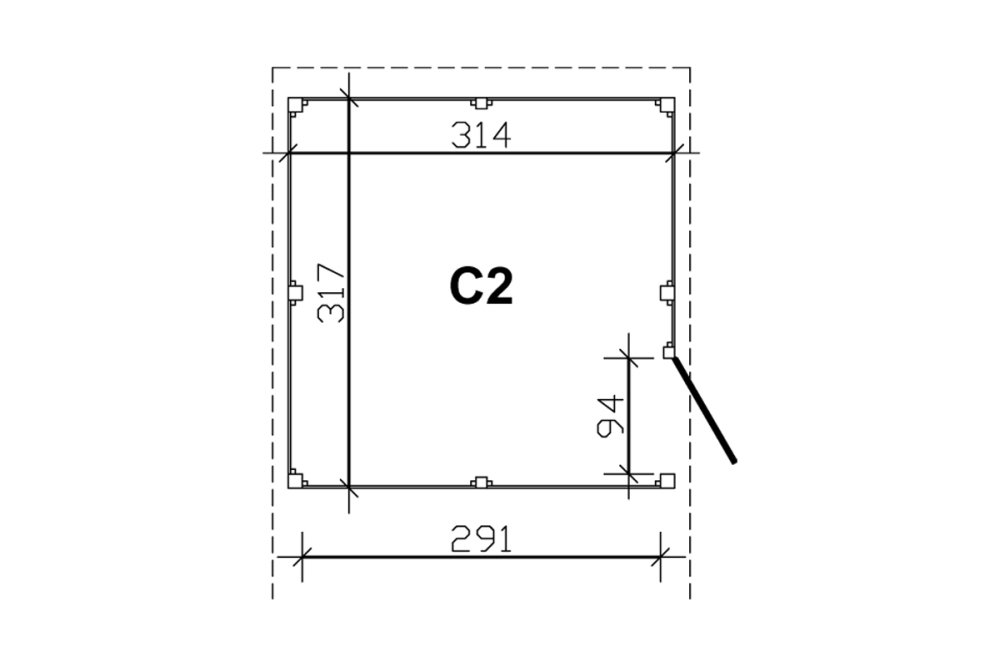 Pfostenverlängerung 12x12cm in lfm bei leitermann.de günstig kaufen Pfostenverlängerung 12x12cm in lfm