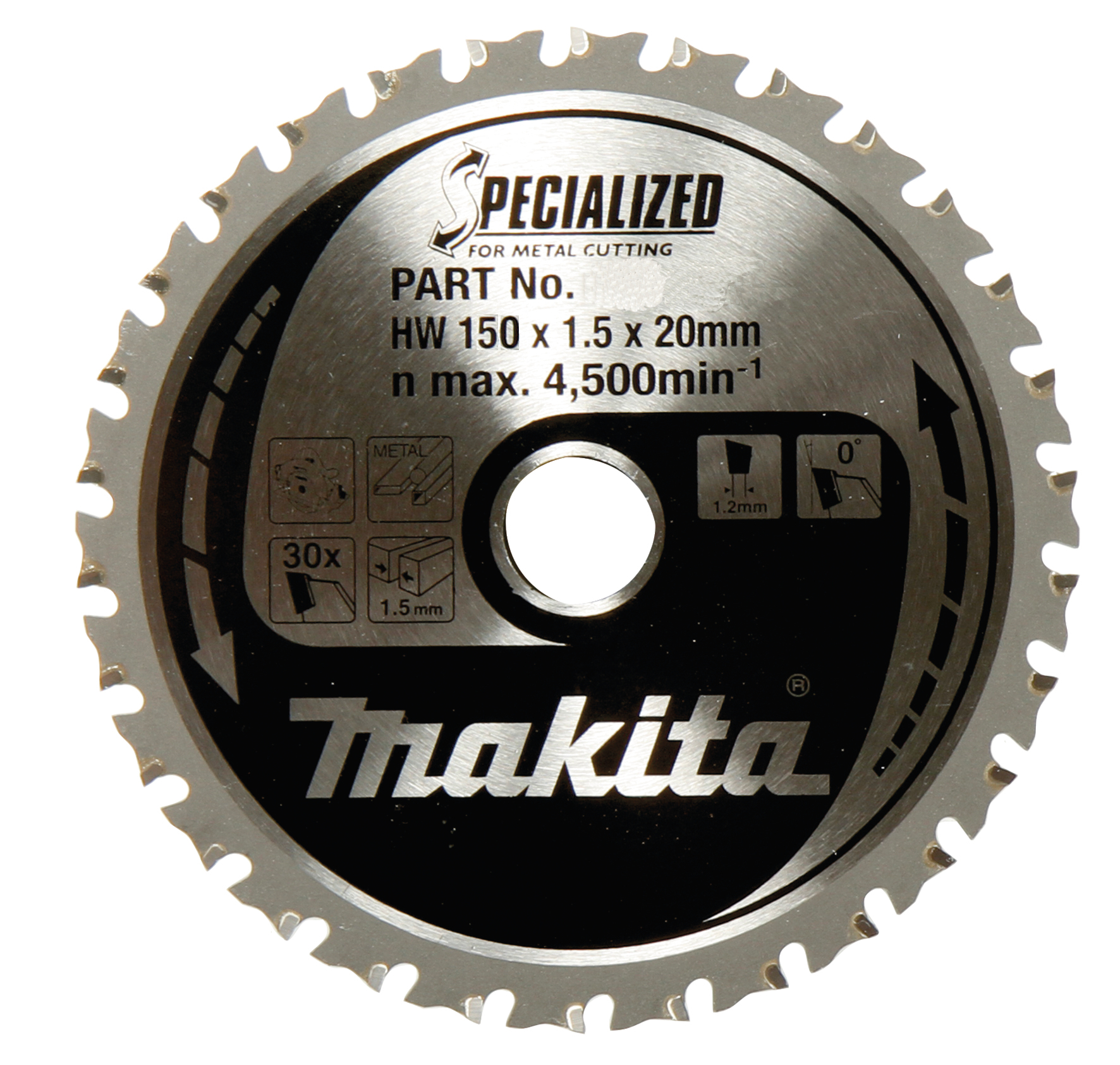 Makita Werkzeug GmbH Sägeblatt für Metall 150x20x52T