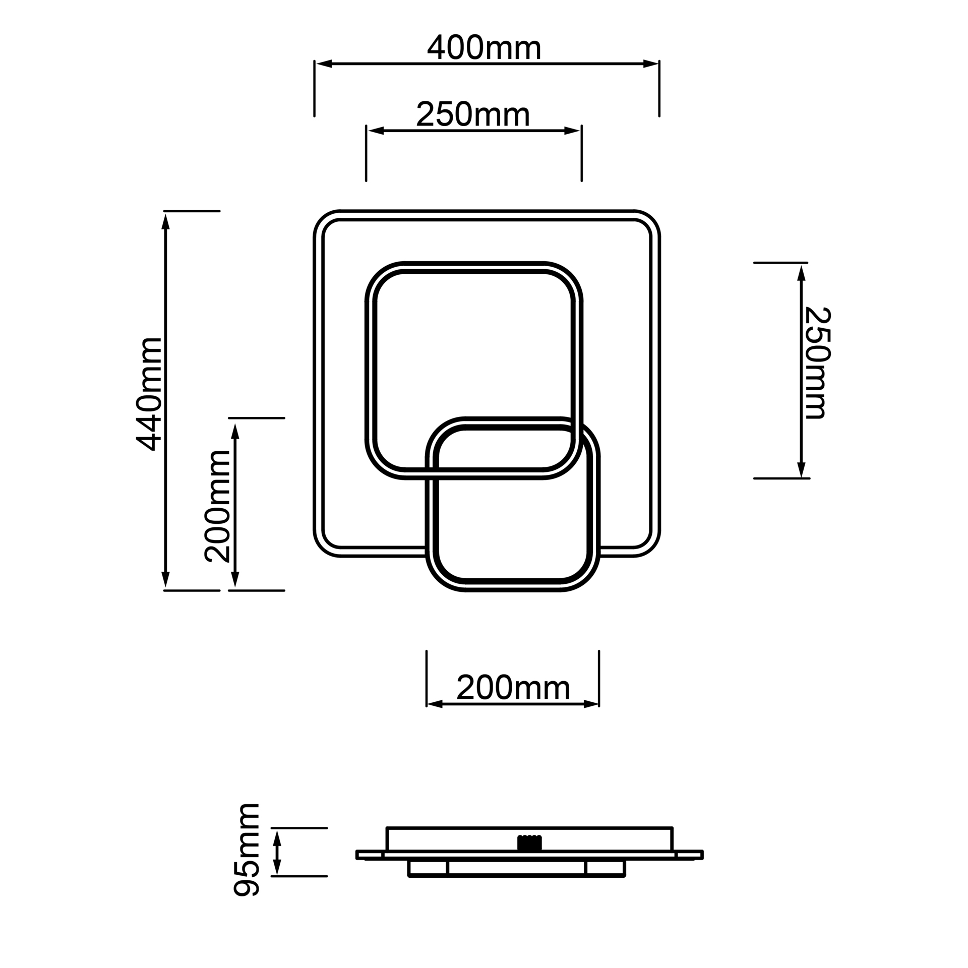 Rezia Deckenleuchte weiß/schwarz bei leitermann.de günstig kaufen Rezia Deckenleuchte weiß/schwarz