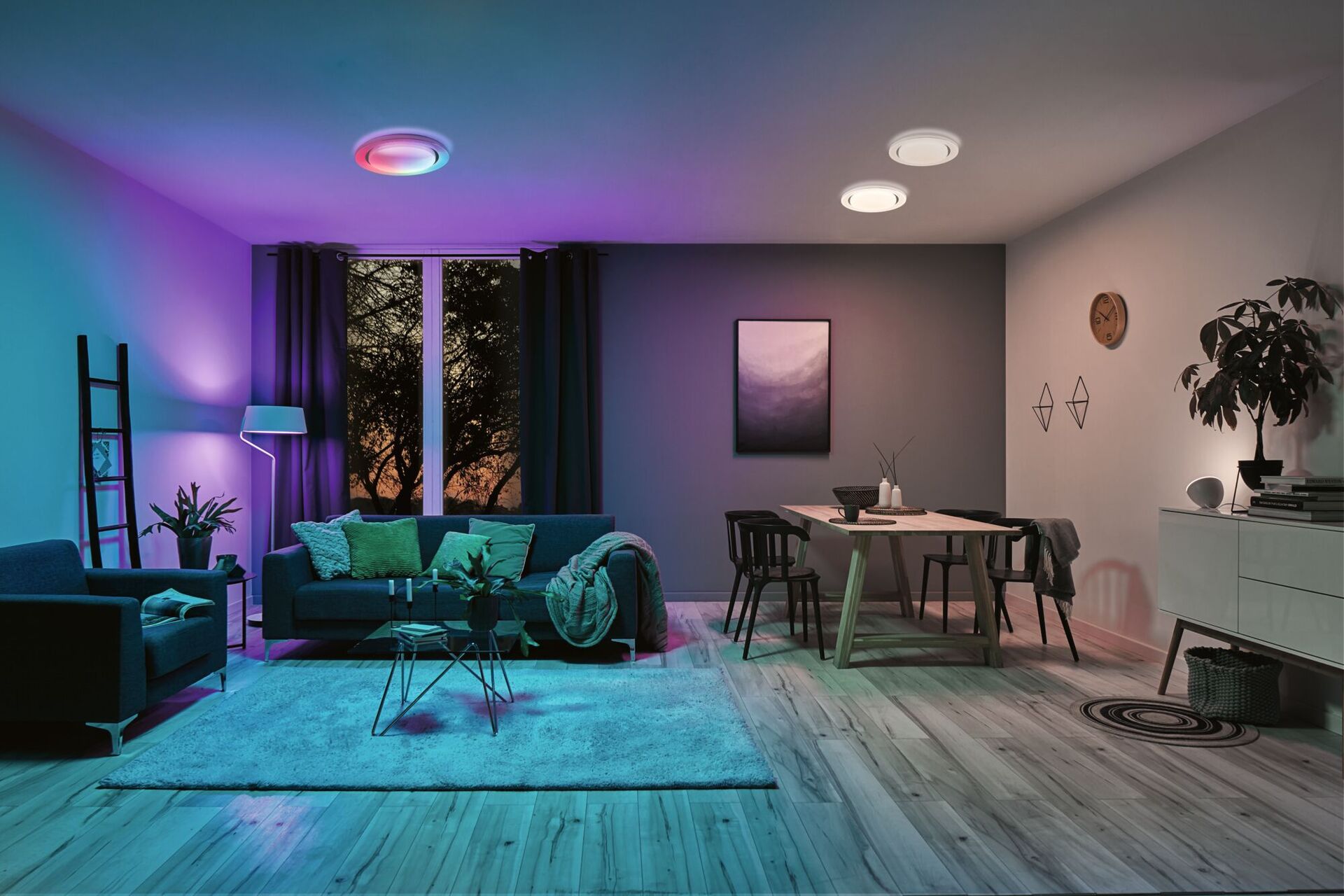 LED Deckenleuchte Rainbow mit Regenbogeneffekt