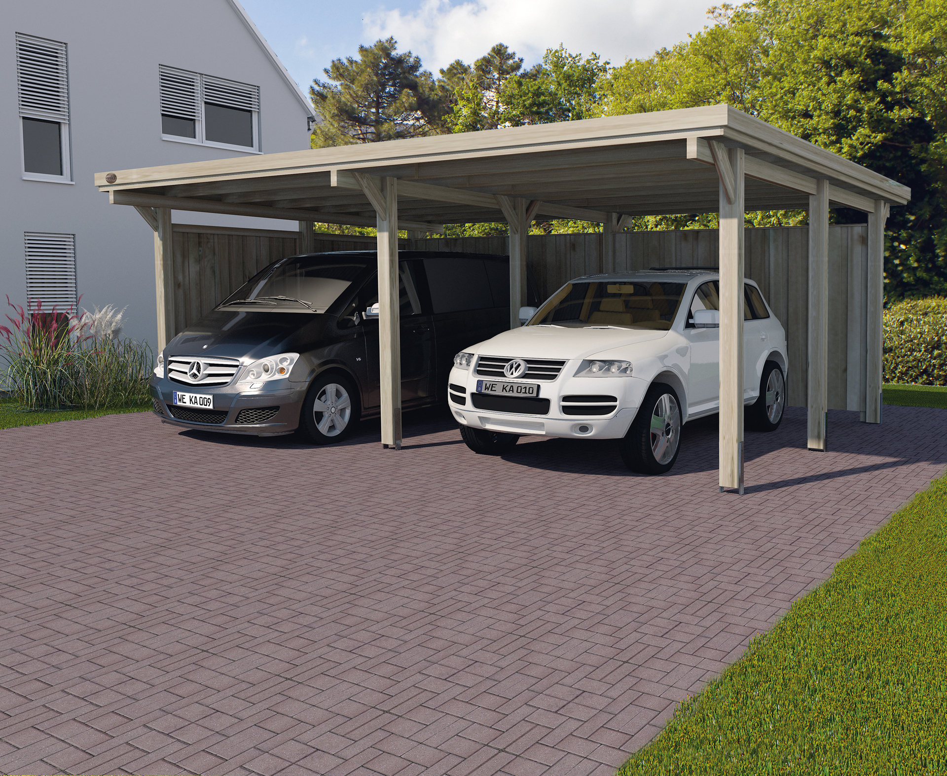 WEKA FD-Doppelcarport 618