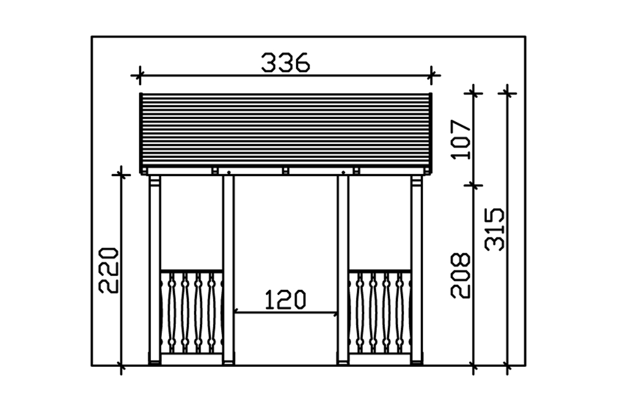 Vordach Paderborn 8 Pultdach bei leitermann.de günstig kaufen Vordach Paderborn 8 Pultdach