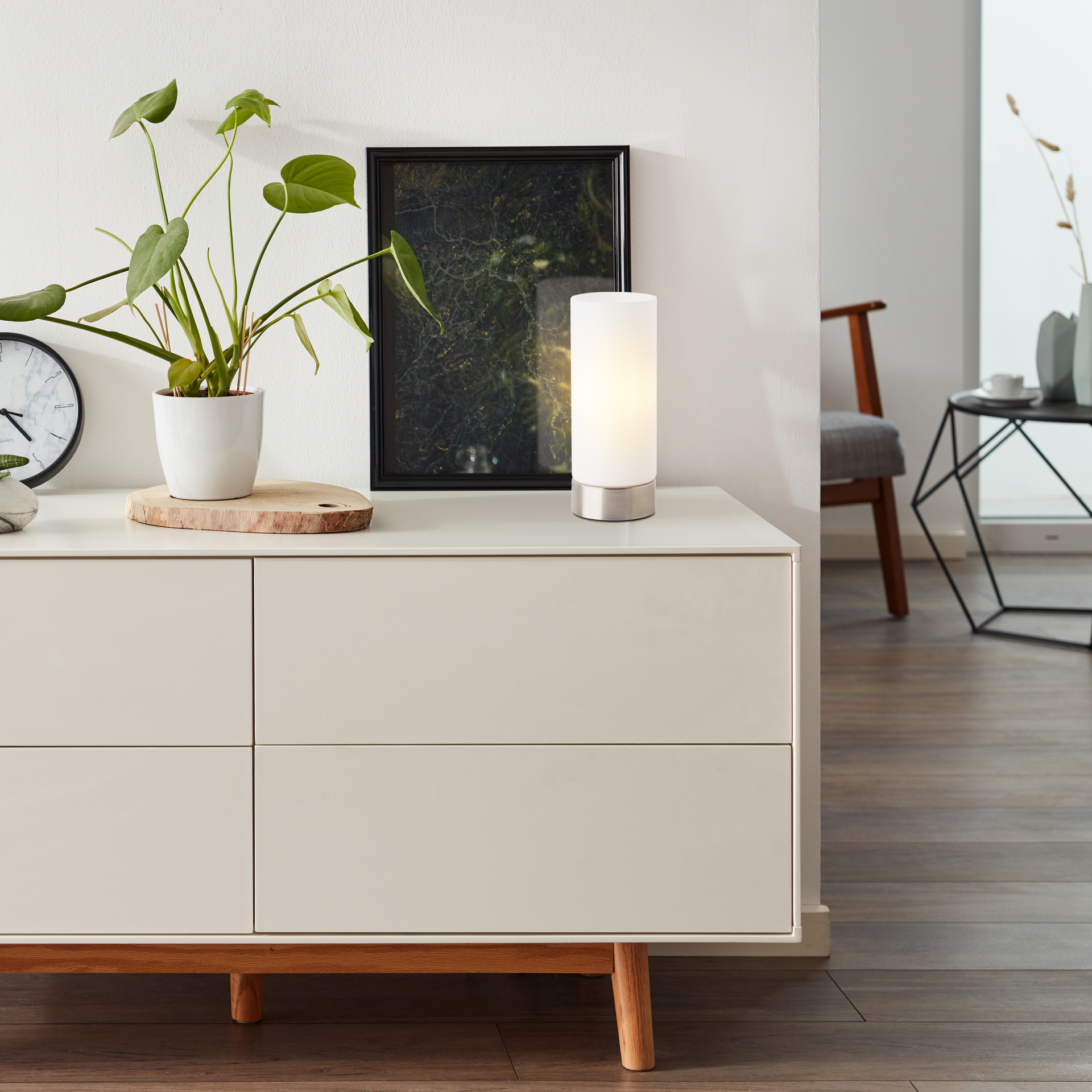 Elmer Dekorative Tischleuchte eisen/weiß bei leitermann.de günstig kaufen Elmer Dekorative Tischleuchte eisen/weiß